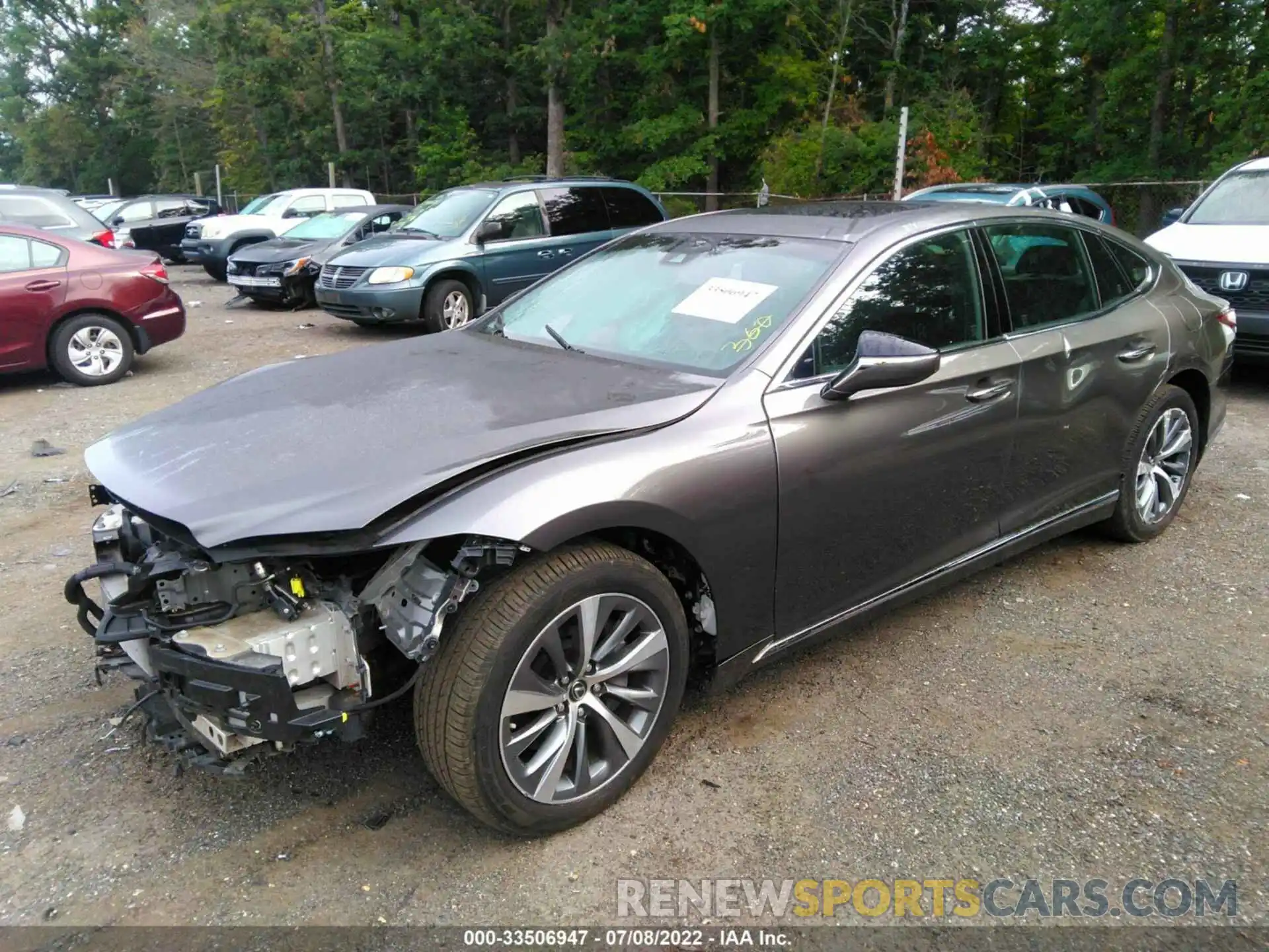 2 Photograph of a damaged car JTHD51GF0L5007541 LEXUS LS 2020