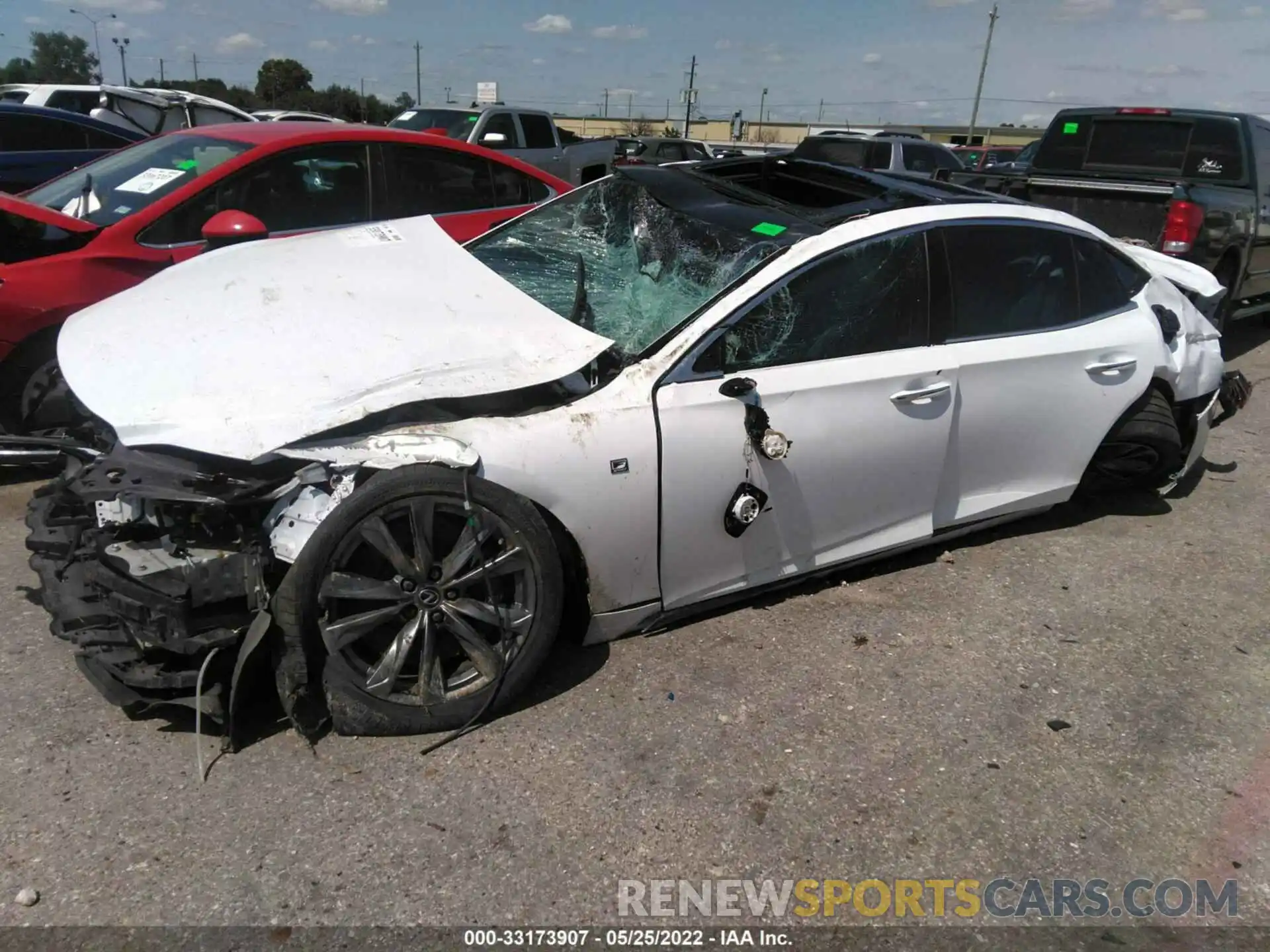 2 Photograph of a damaged car JTHF51FF7L5012682 LEXUS LS 2020