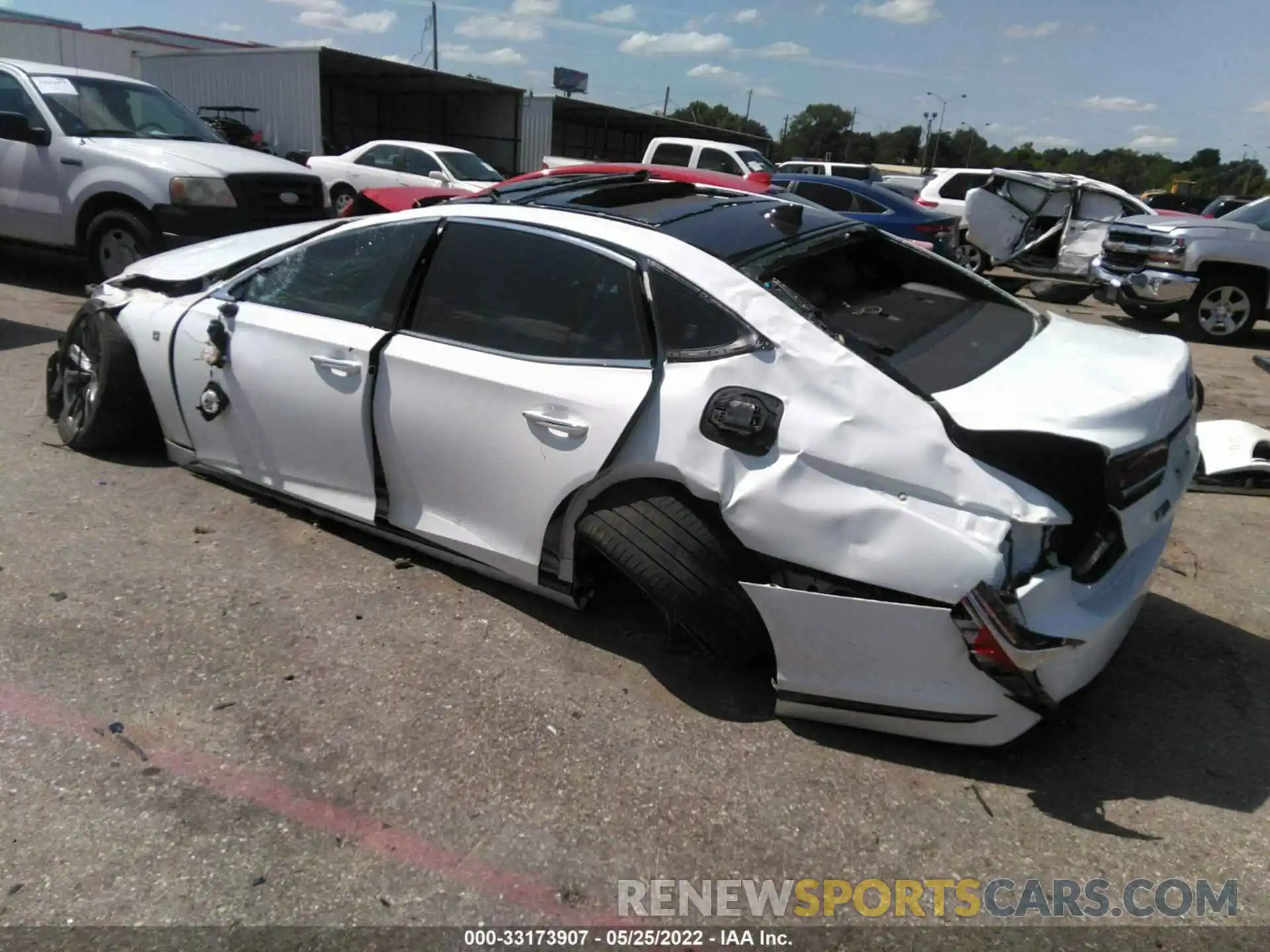 3 Photograph of a damaged car JTHF51FF7L5012682 LEXUS LS 2020