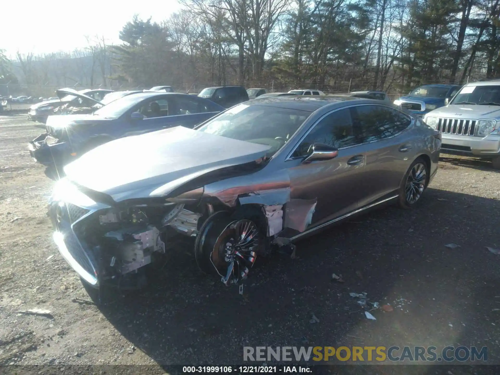 2 Photograph of a damaged car JTHG5LGF8L5007893 LEXUS LS 2020