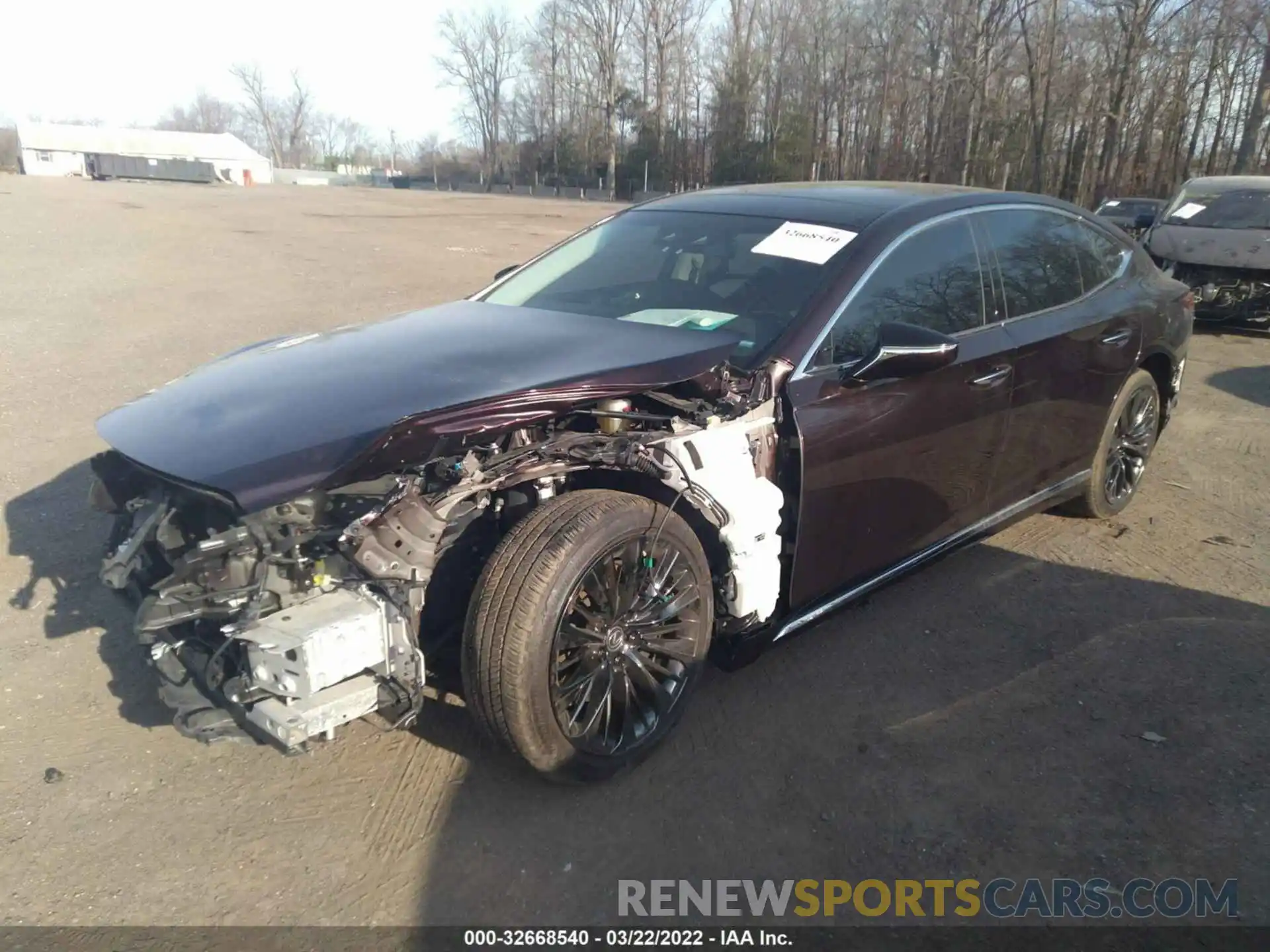 2 Photograph of a damaged car JTHG5LGF9L5007515 LEXUS LS 2020