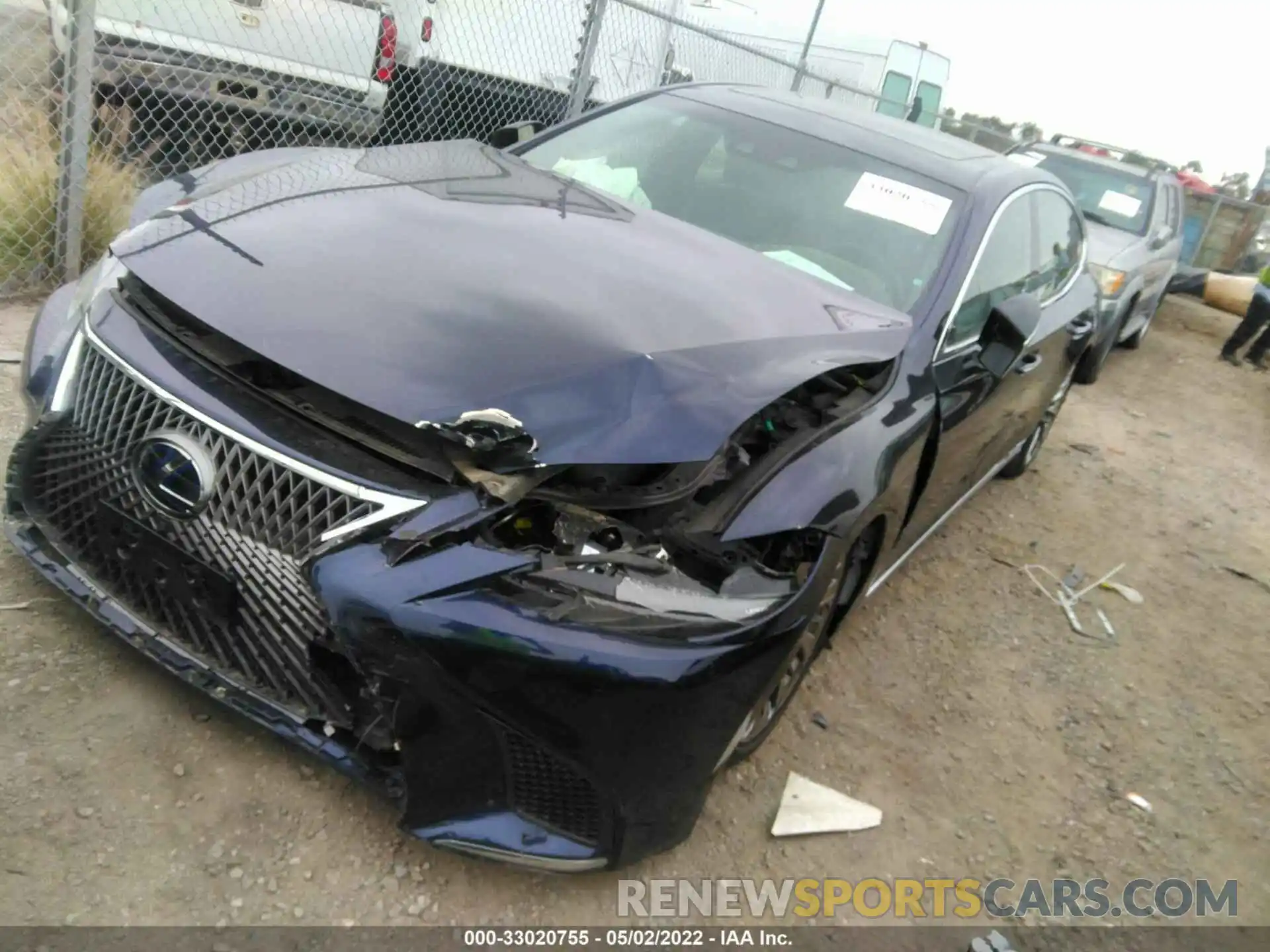 2 Photograph of a damaged car JTHGYLFF4L5008726 LEXUS LS 2020