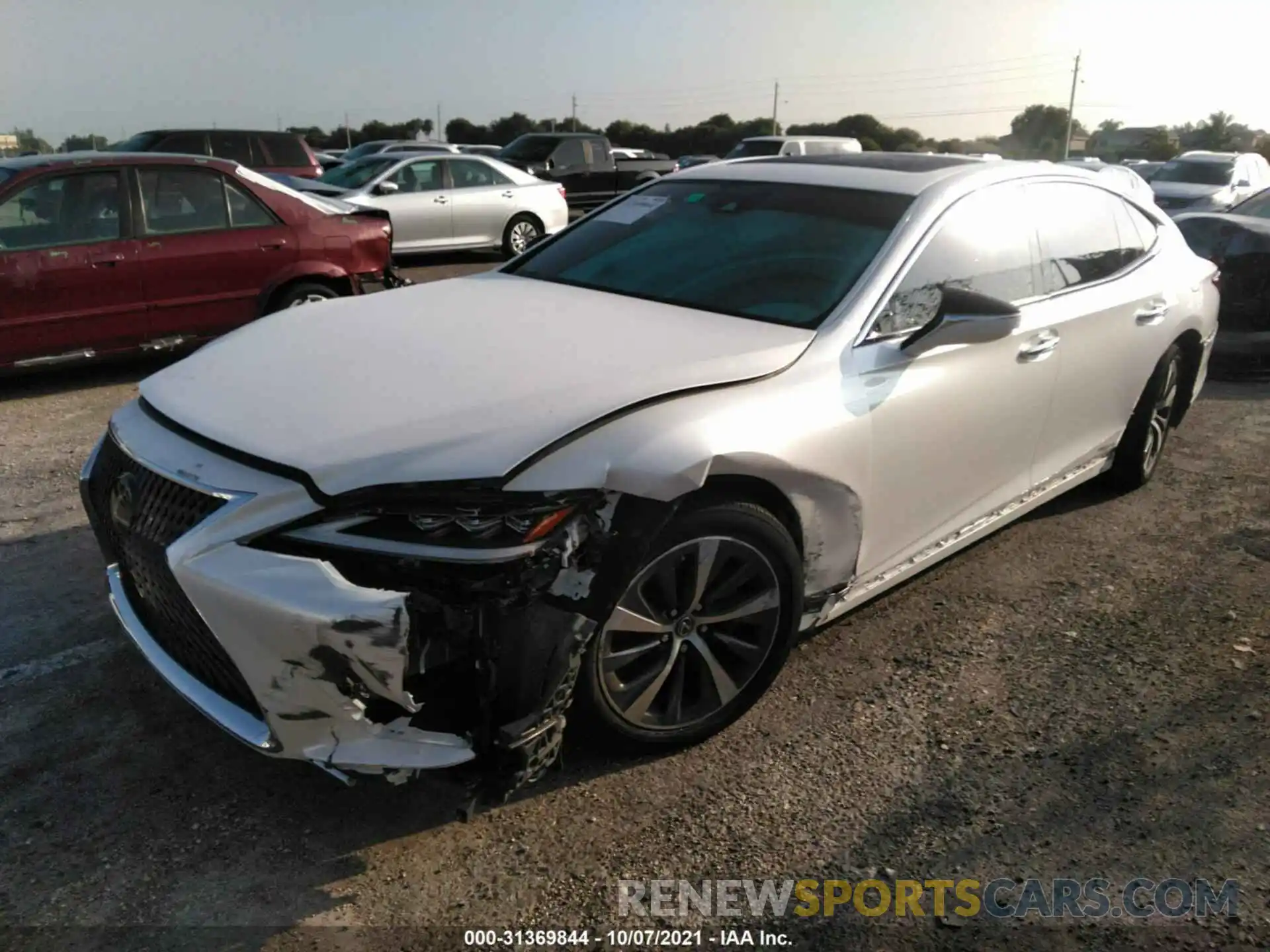 2 Photograph of a damaged car JTHD51FF1M5013237 LEXUS LS 2021