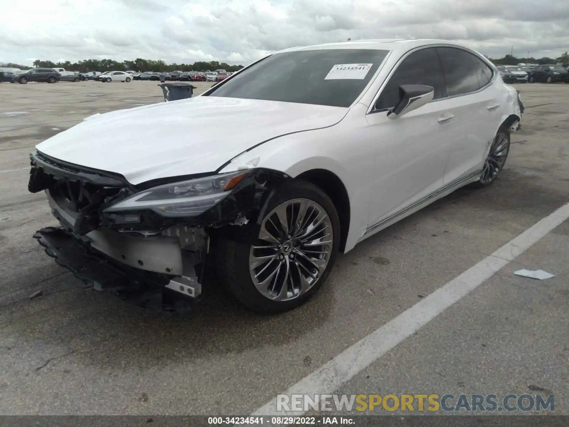 2 Photograph of a damaged car JTHD51FF2M5014347 LEXUS LS 2021