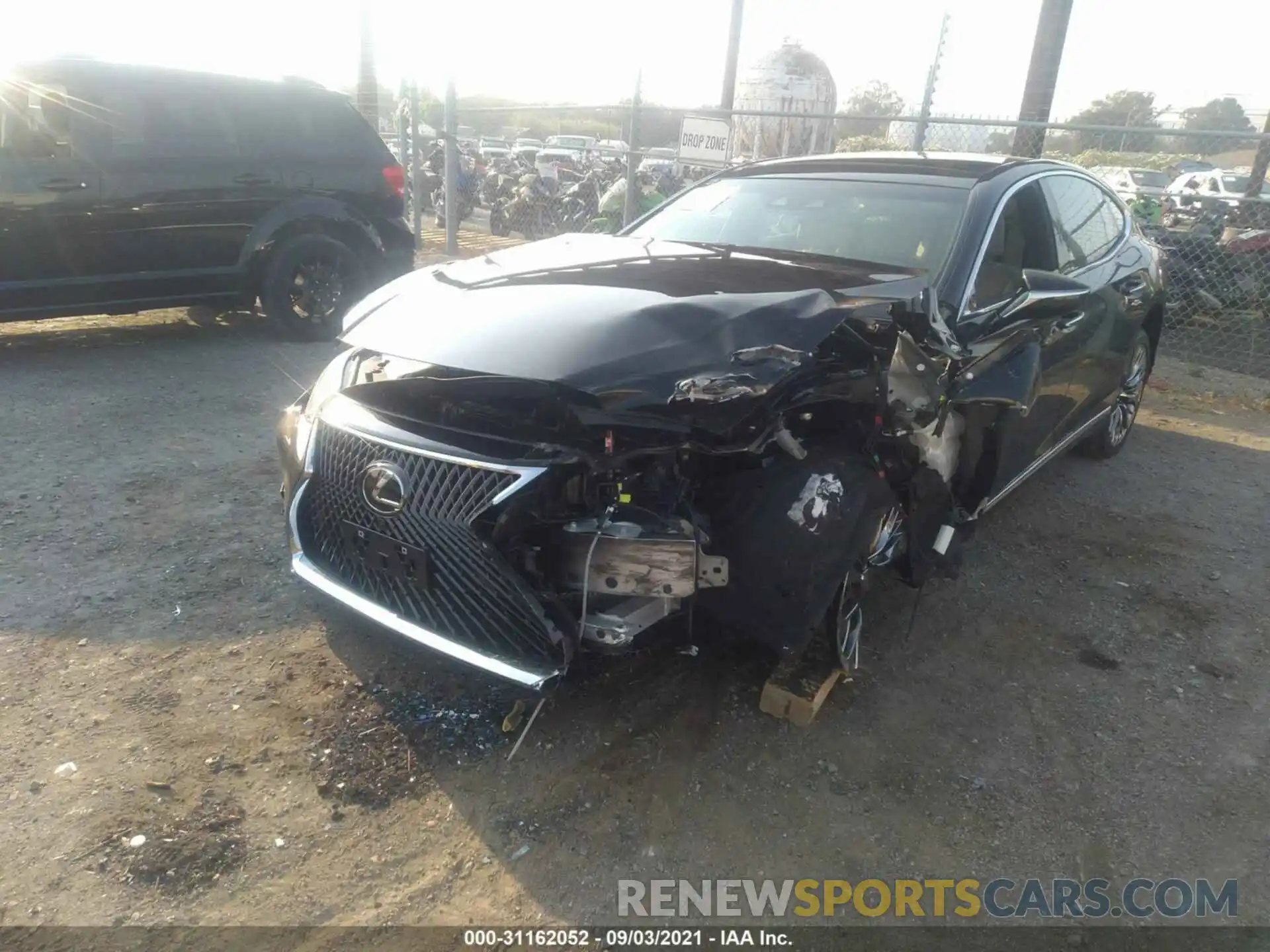 2 Photograph of a damaged car JTHD51FF8M5014871 LEXUS LS 2021