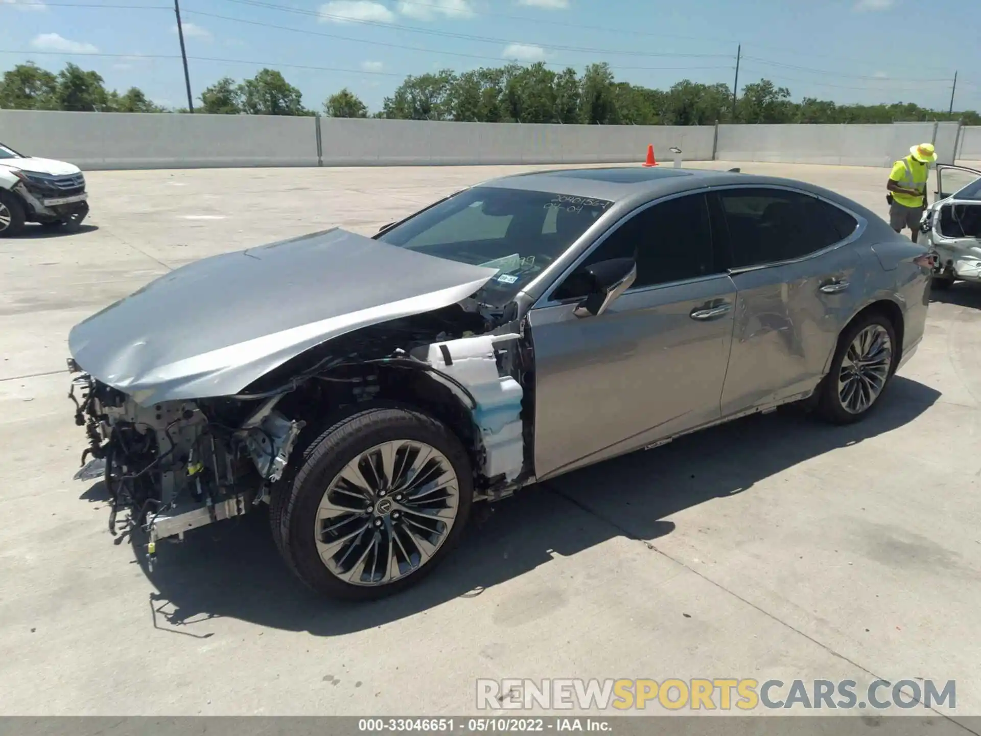 2 Photograph of a damaged car JTHD51FF8M5015499 LEXUS LS 2021