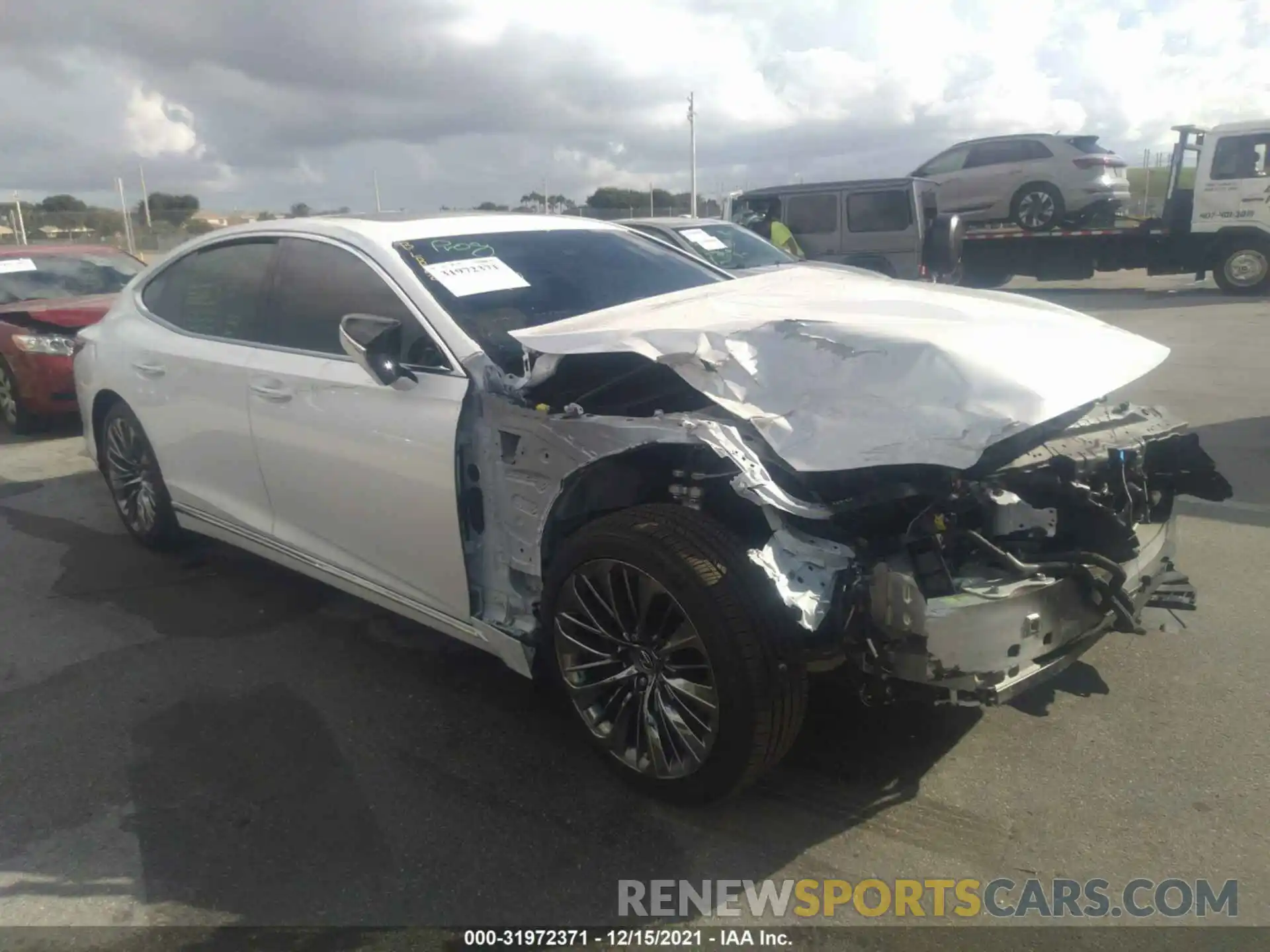 1 Photograph of a damaged car JTHD51FFXM5014869 LEXUS LS 2021