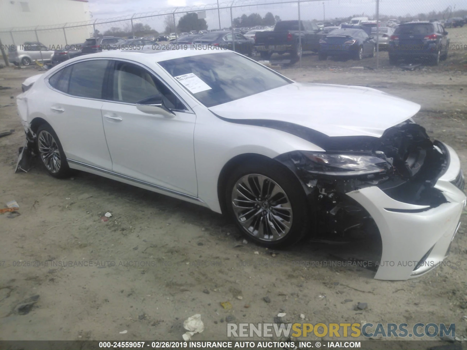 1 Photograph of a damaged car JTHB51FF7K5007446 LEXUS LS 500 2019