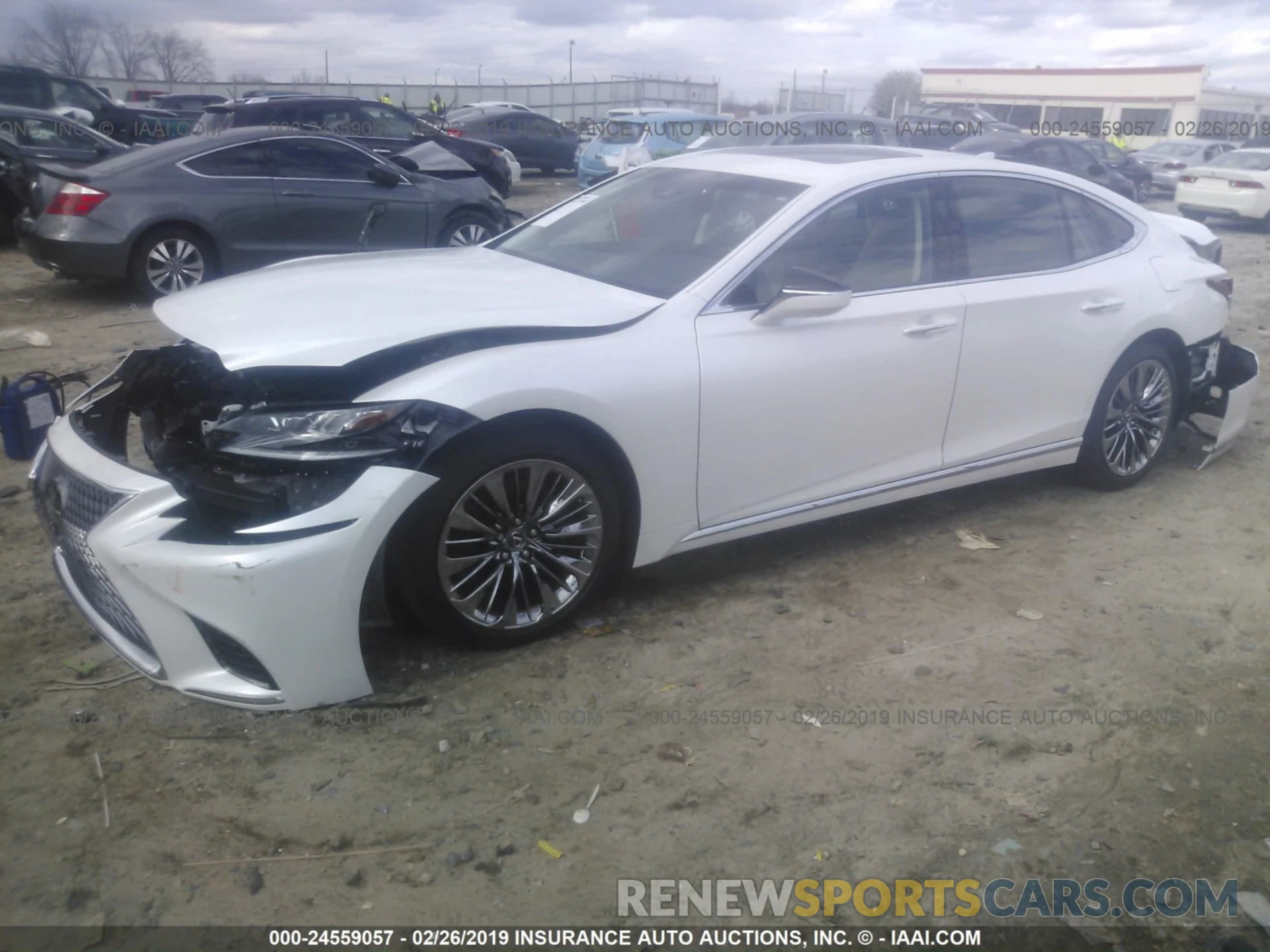 2 Photograph of a damaged car JTHB51FF7K5007446 LEXUS LS 500 2019