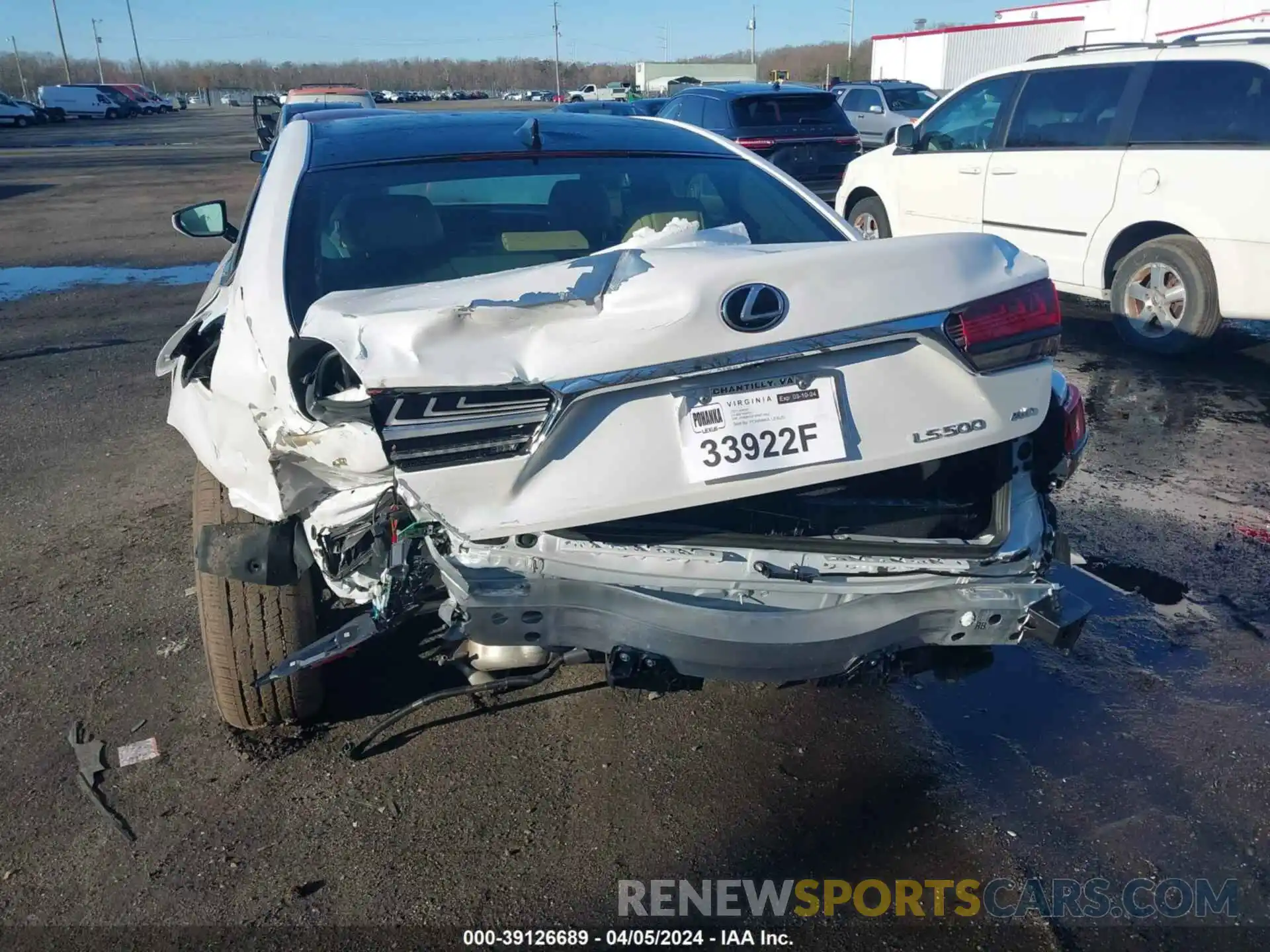 6 Photograph of a damaged car JTHD51GF3P5011802 LEXUS LS 500 2023