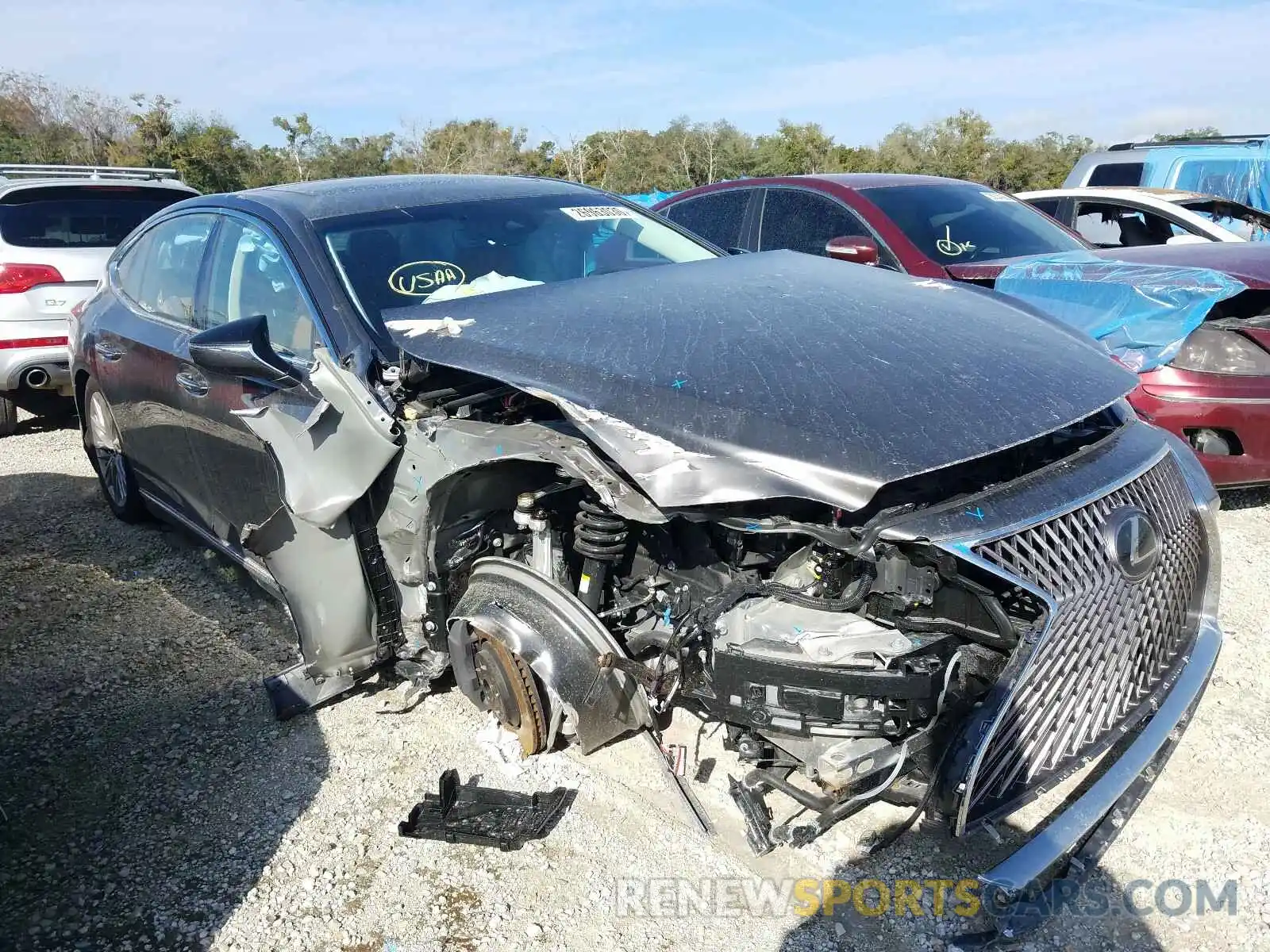 1 Photograph of a damaged car JTHB51FF0K5010074 LEXUS LS 500 BAS 2019