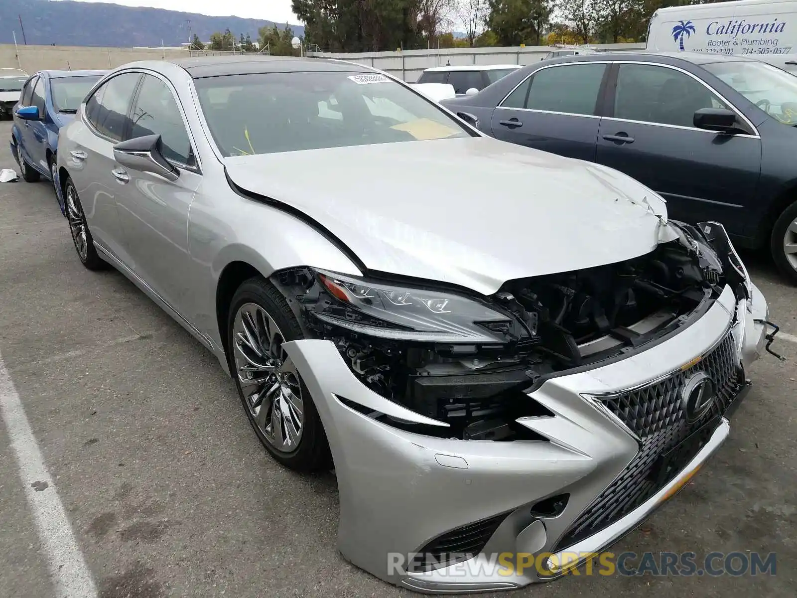 1 Photograph of a damaged car JTHB51FF7K5007964 LEXUS LS 500 BAS 2019