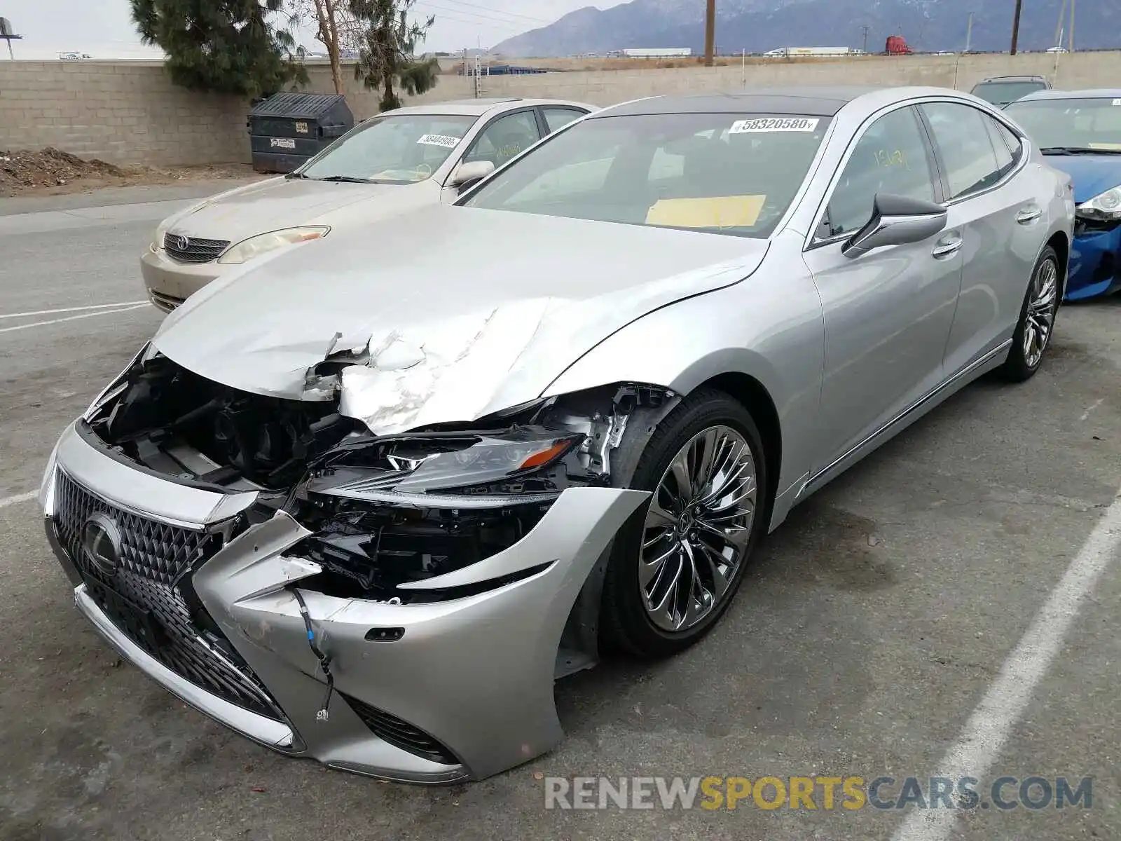 2 Photograph of a damaged car JTHB51FF7K5007964 LEXUS LS 500 BAS 2019