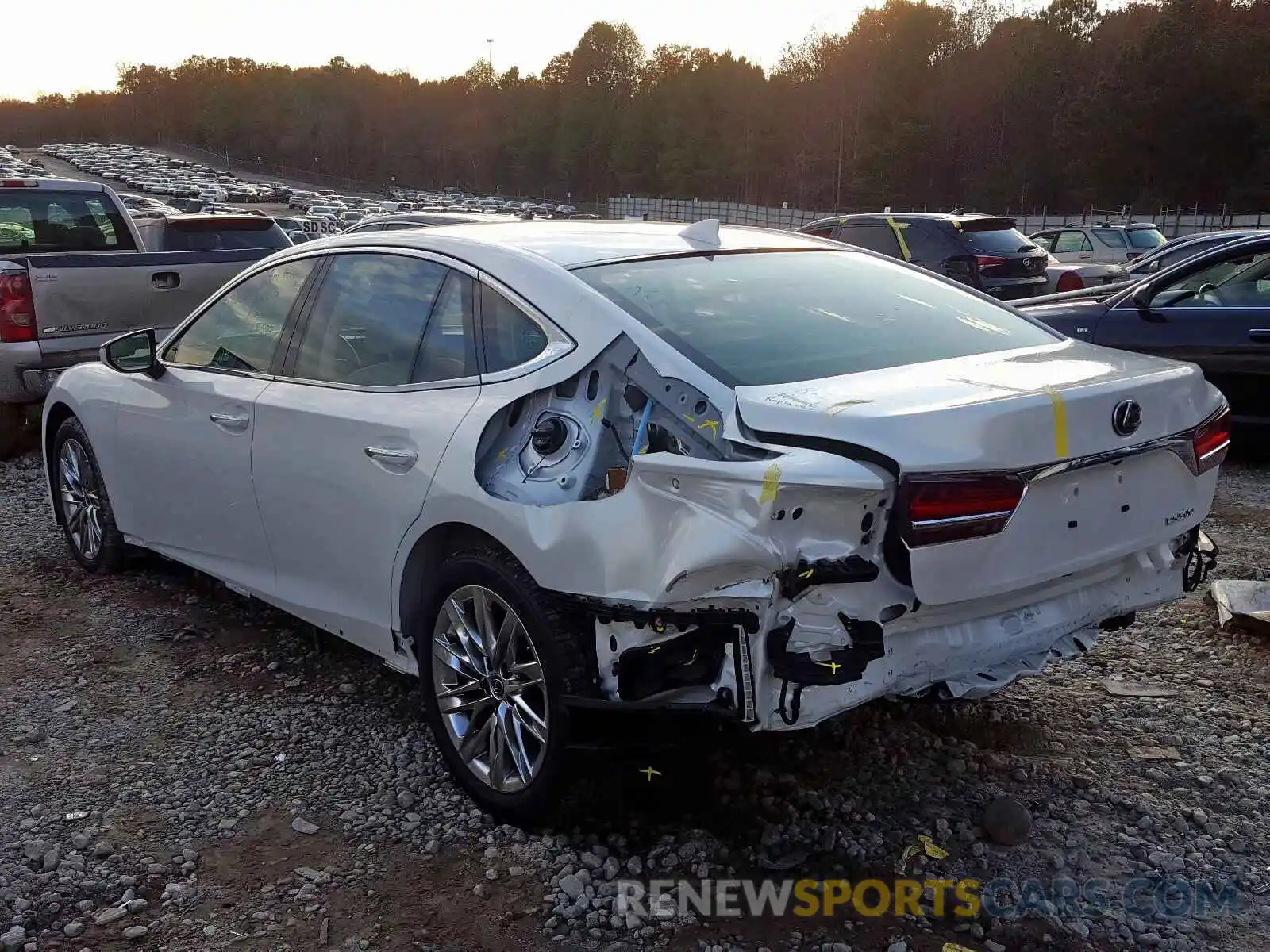 3 Photograph of a damaged car JTHB51FF7K5008872 LEXUS LS 500 BAS 2019