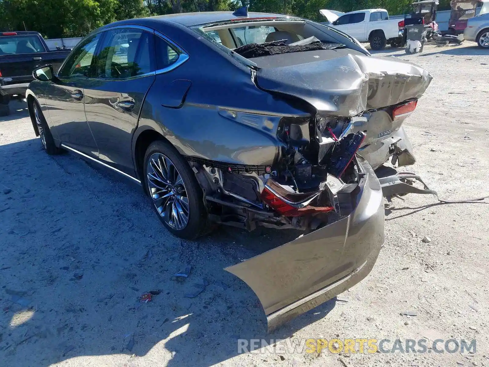 3 Photograph of a damaged car JTHC51FF7K5007435 LEXUS LS 500 BAS 2019