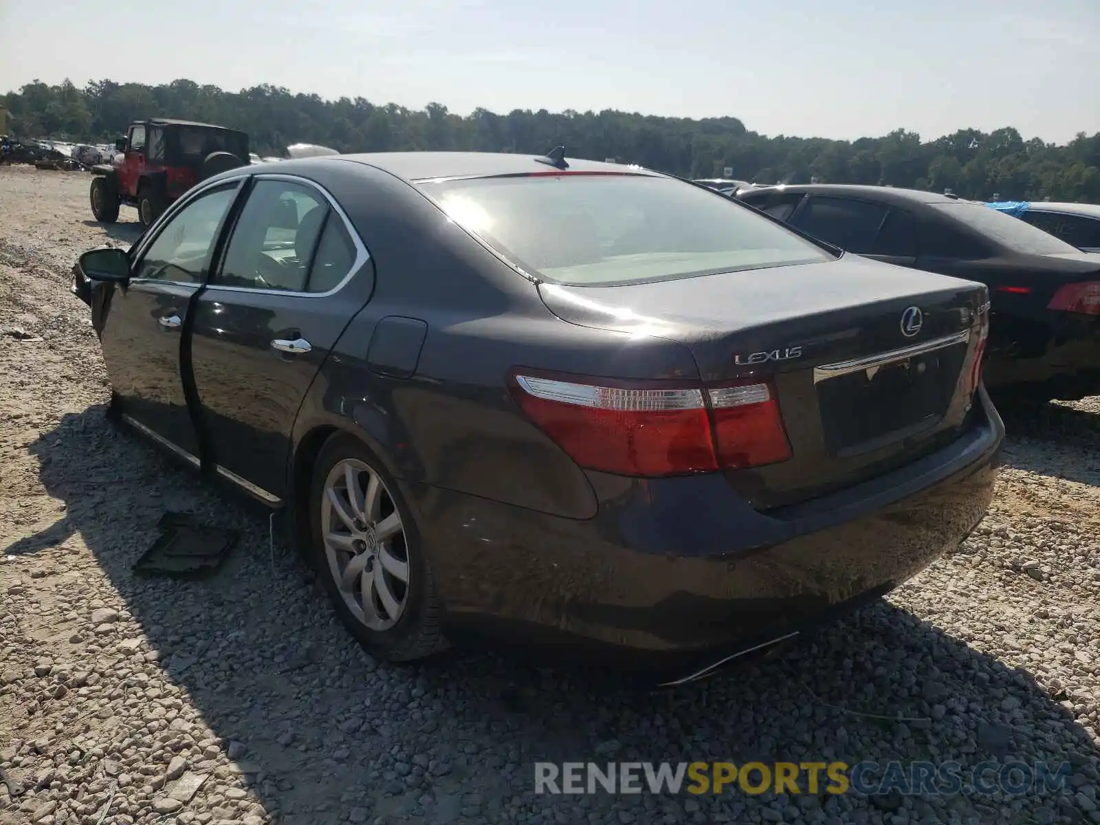 3 Photograph of a damaged car JTHCL46F995001945 LEXUS LS460 2020