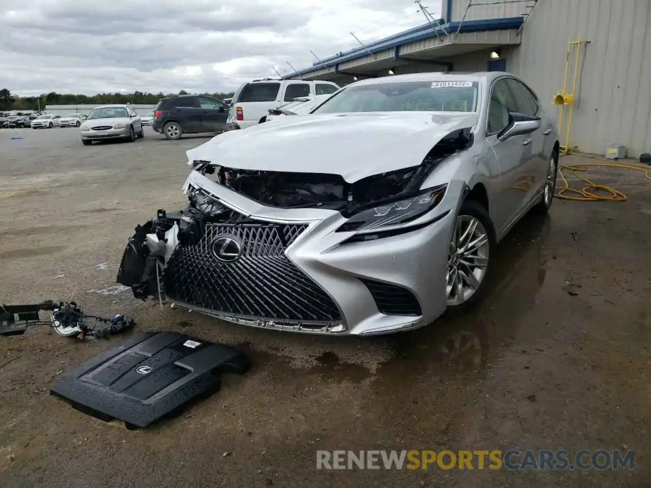 2 Photograph of a damaged car JTHB51FF0K5007885 LEXUS LS500 2019