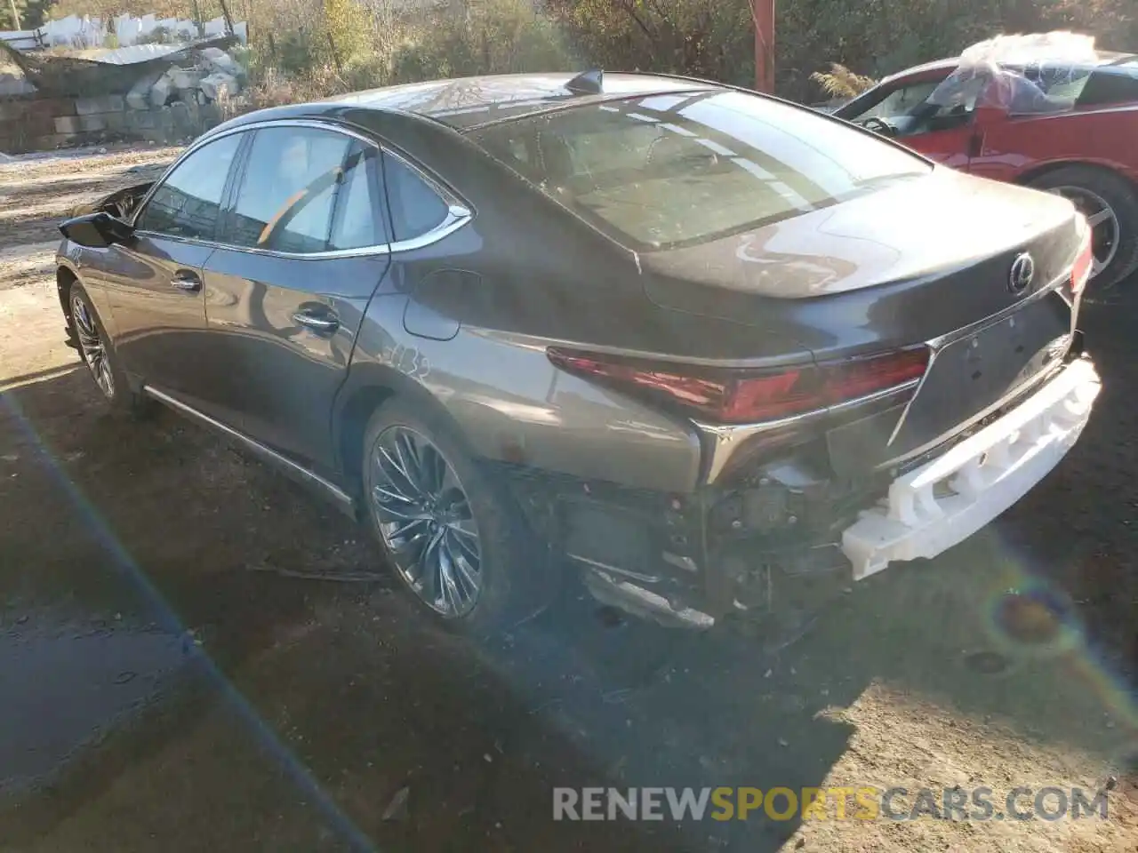 3 Photograph of a damaged car JTHB51FF0K5008101 LEXUS LS500 2019