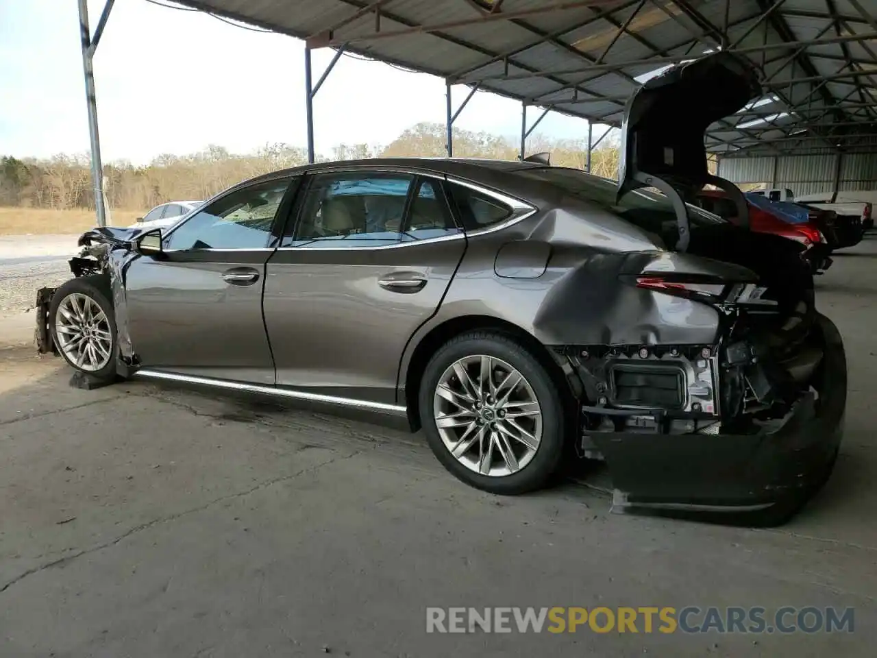 2 Photograph of a damaged car JTHB51FF0K5009006 LEXUS LS500 2019