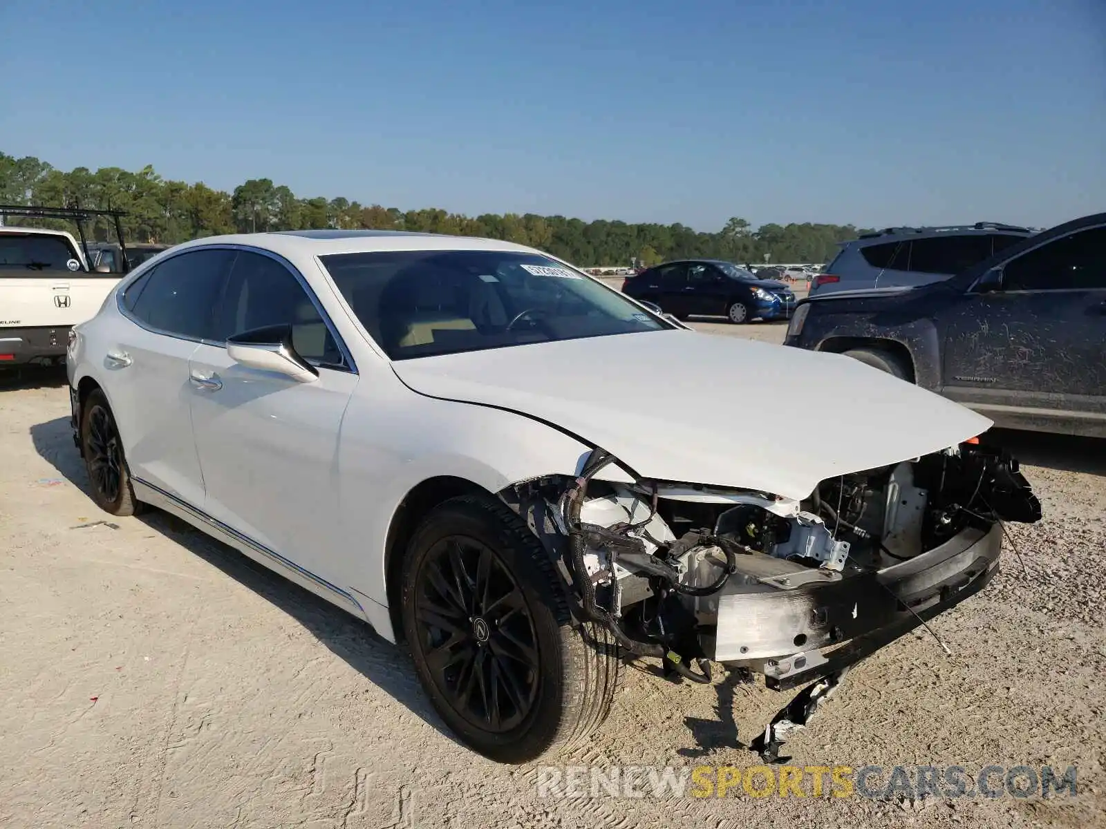 1 Photograph of a damaged car JTHB51FF0K5010110 LEXUS LS500 2019