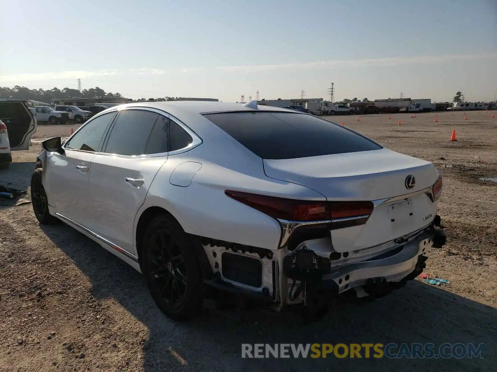 3 Photograph of a damaged car JTHB51FF0K5010110 LEXUS LS500 2019