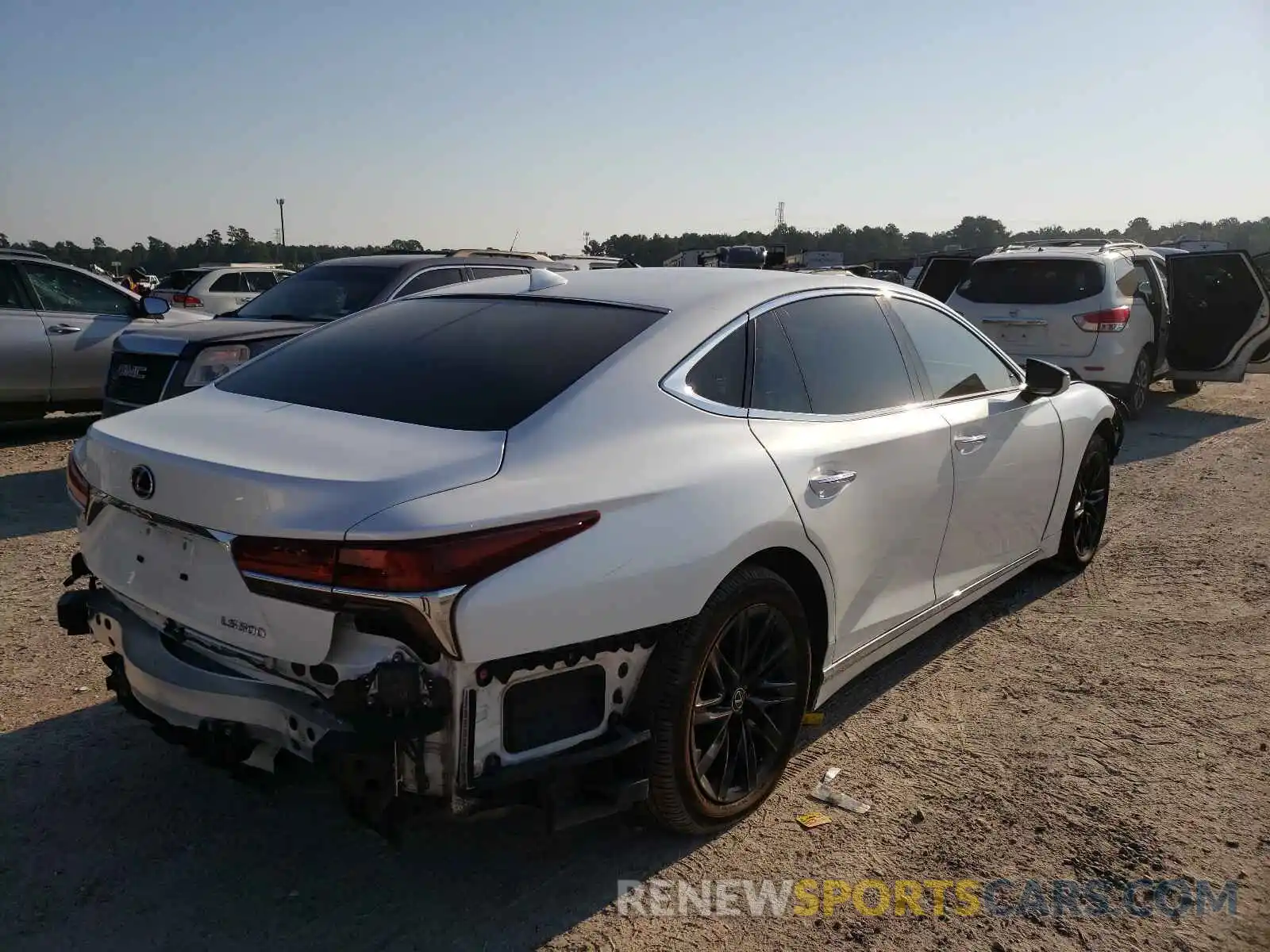 4 Photograph of a damaged car JTHB51FF0K5010110 LEXUS LS500 2019