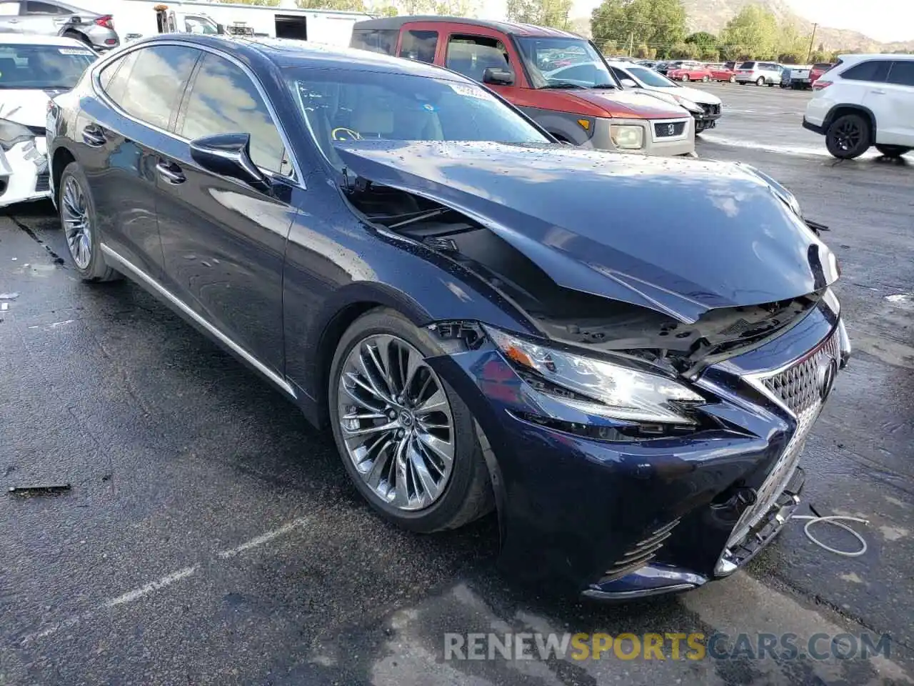 1 Photograph of a damaged car JTHB51FF1K5008382 LEXUS LS500 2019