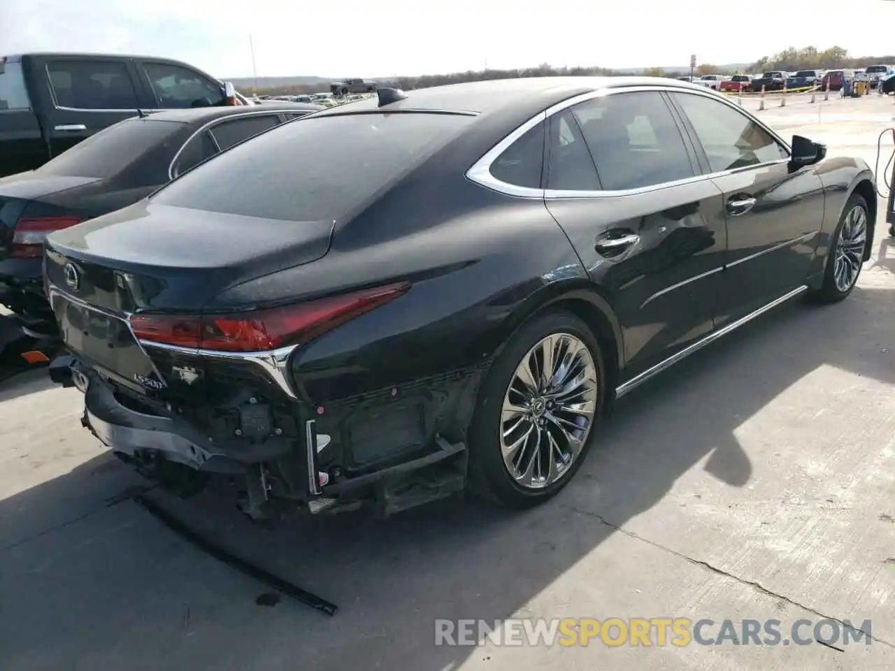 4 Photograph of a damaged car JTHB51FF1K5009032 LEXUS LS500 2019