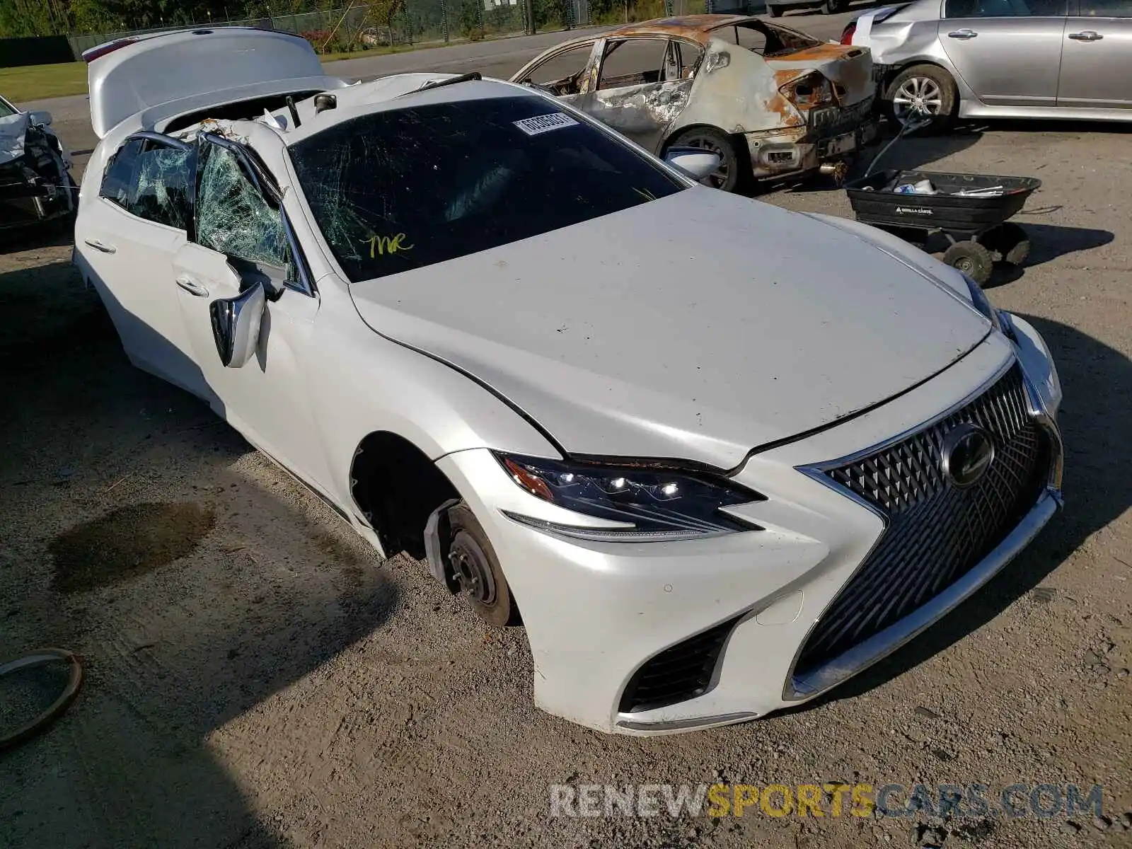 1 Photograph of a damaged car JTHB51FF1K5009127 LEXUS LS500 2019