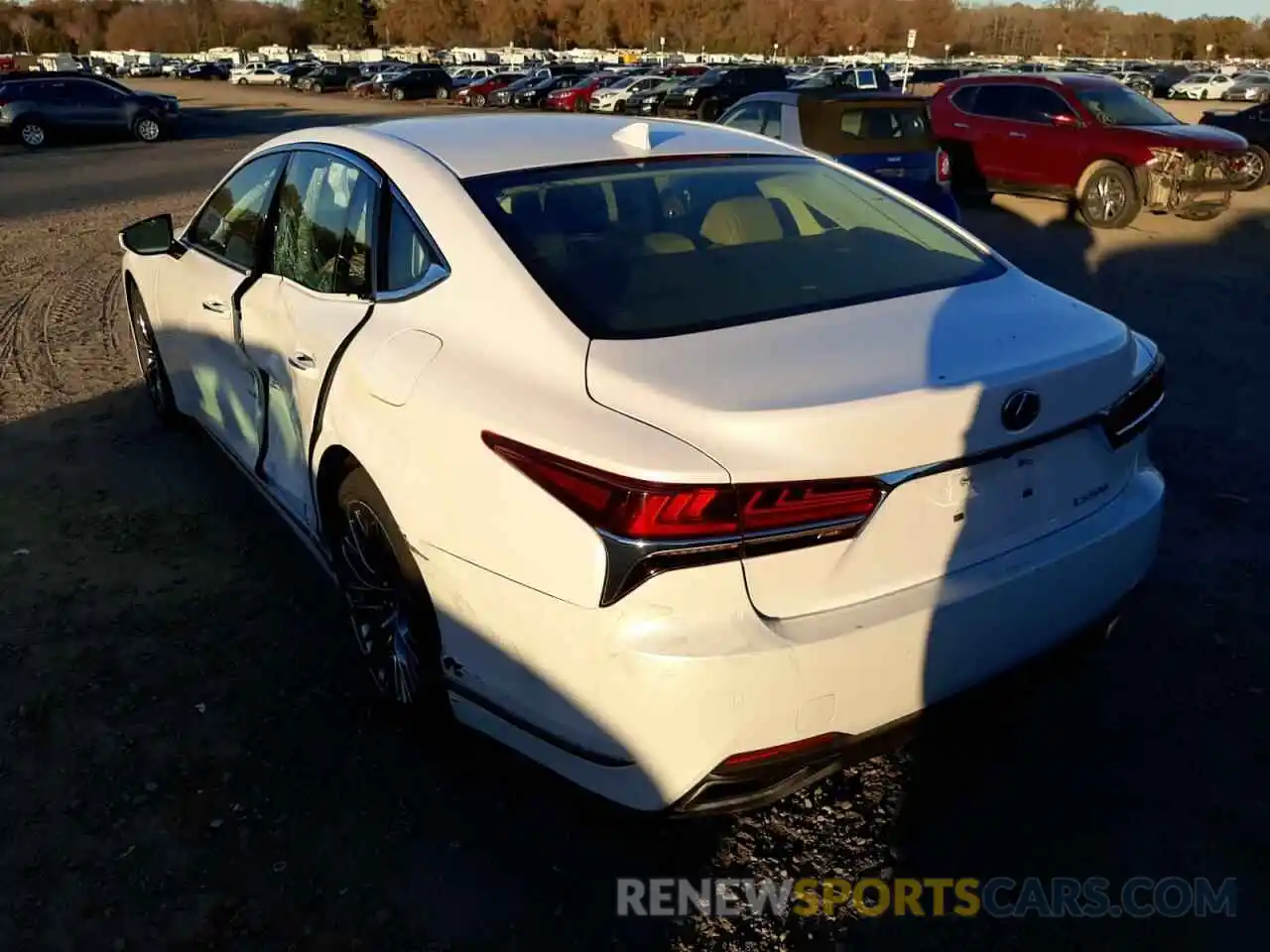 3 Photograph of a damaged car JTHB51FF3K5010330 LEXUS LS500 2019