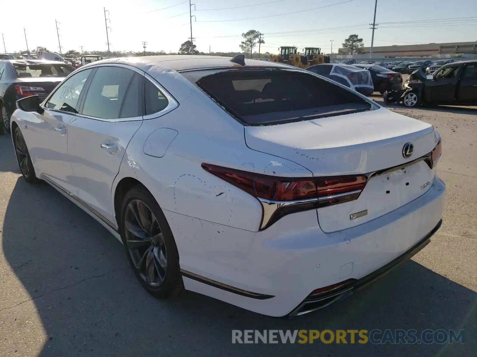 3 Photograph of a damaged car JTHB51FF4K5007422 LEXUS LS500 2019