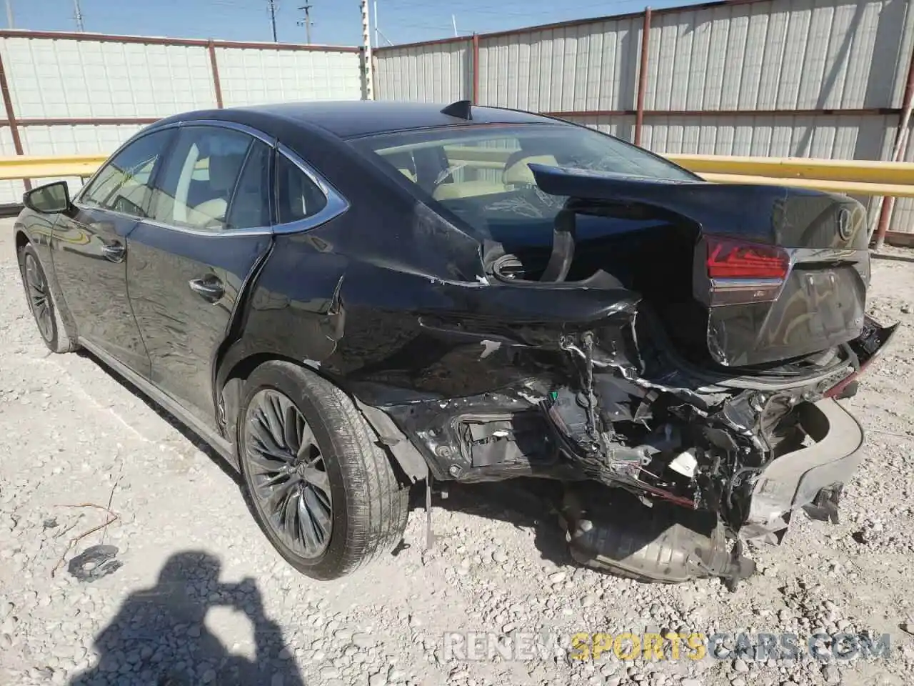 3 Photograph of a damaged car JTHB51FF5K5008322 LEXUS LS500 2019