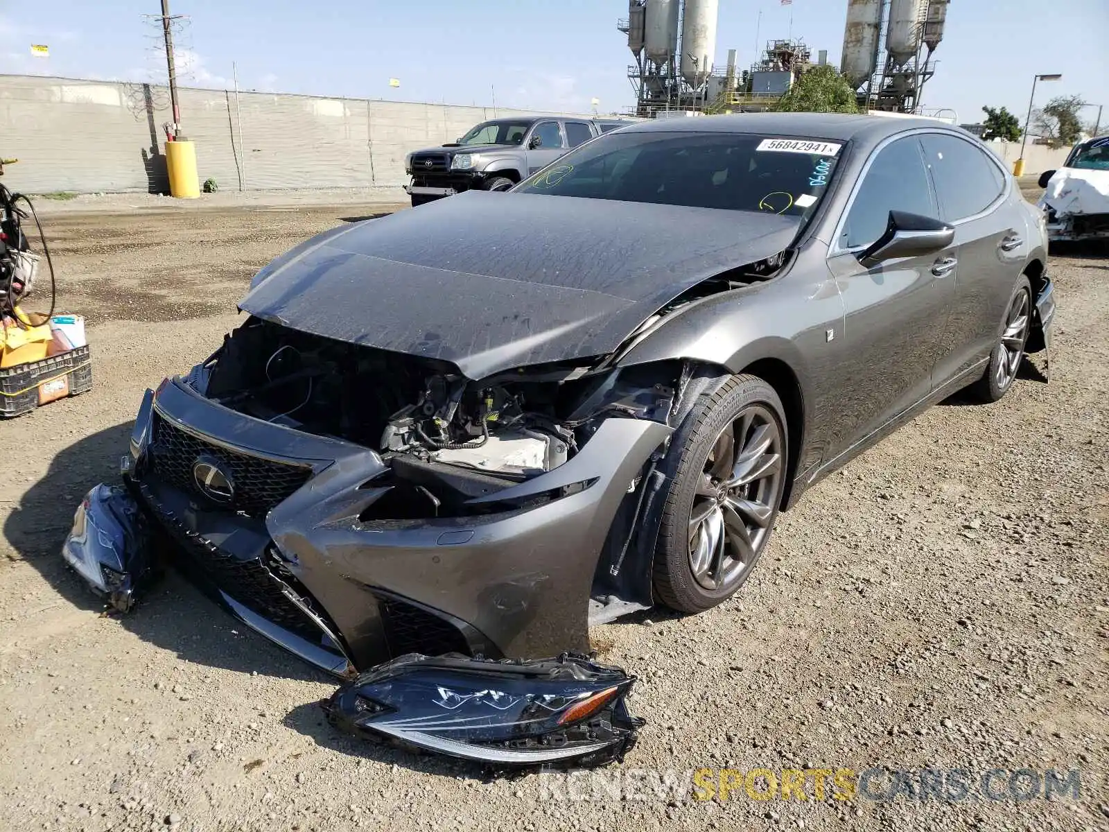 2 Photograph of a damaged car JTHB51FF6K5007499 LEXUS LS500 2019