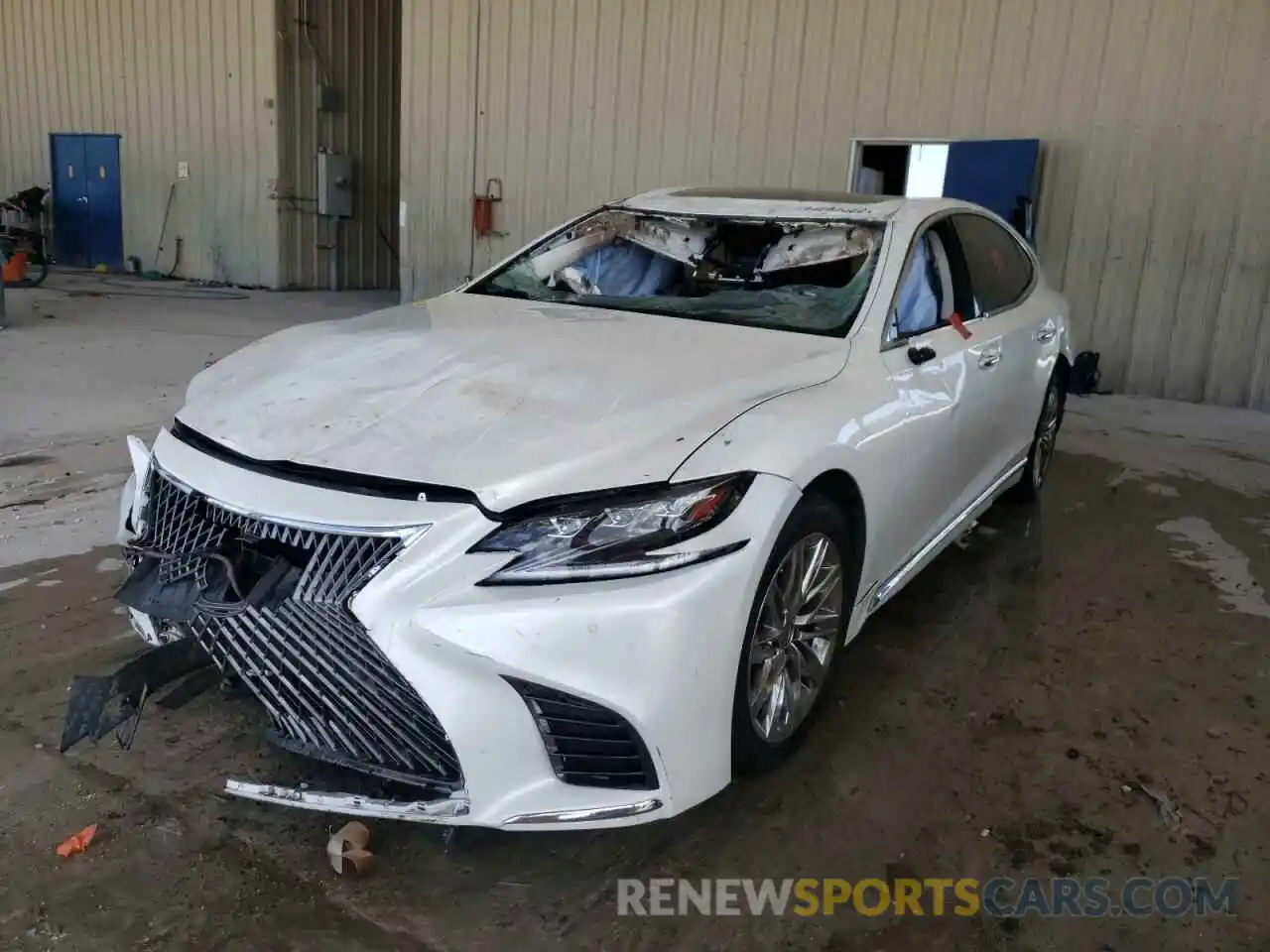 2 Photograph of a damaged car JTHB51FF6K5009446 LEXUS LS500 2019