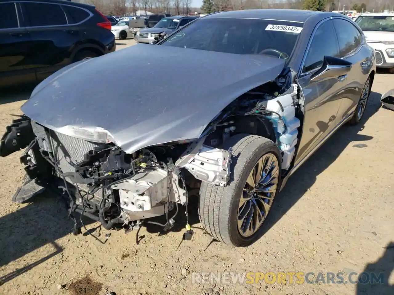 2 Photograph of a damaged car JTHB51FF7K5007317 LEXUS LS500 2019