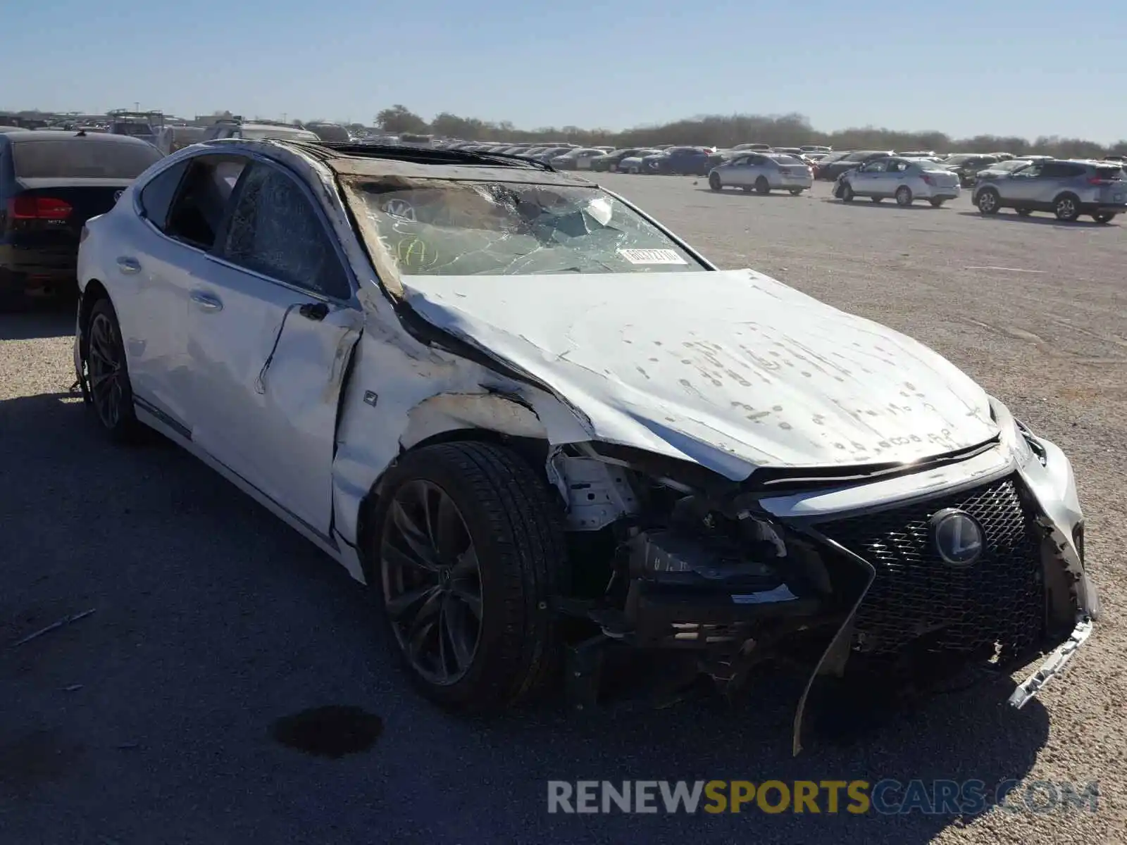 1 Photograph of a damaged car JTHB51FF7K5007382 LEXUS LS500 2019