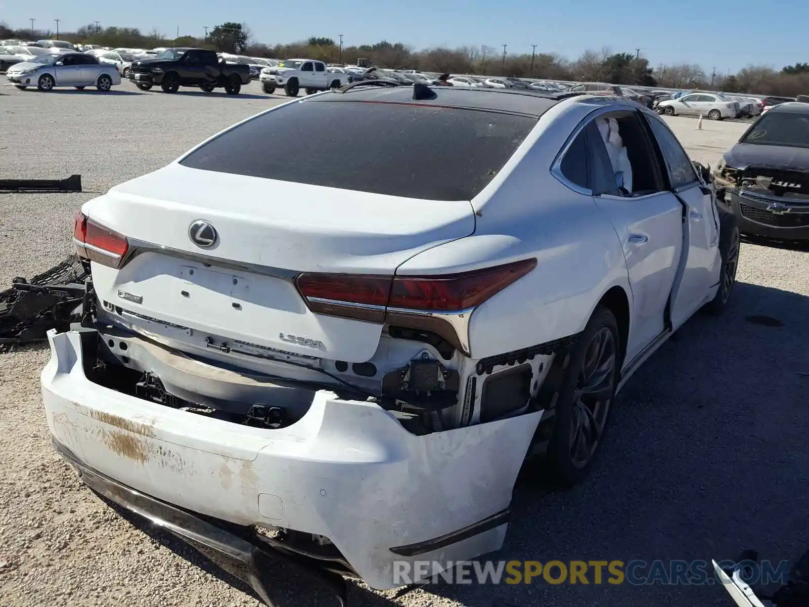 4 Photograph of a damaged car JTHB51FF7K5007382 LEXUS LS500 2019