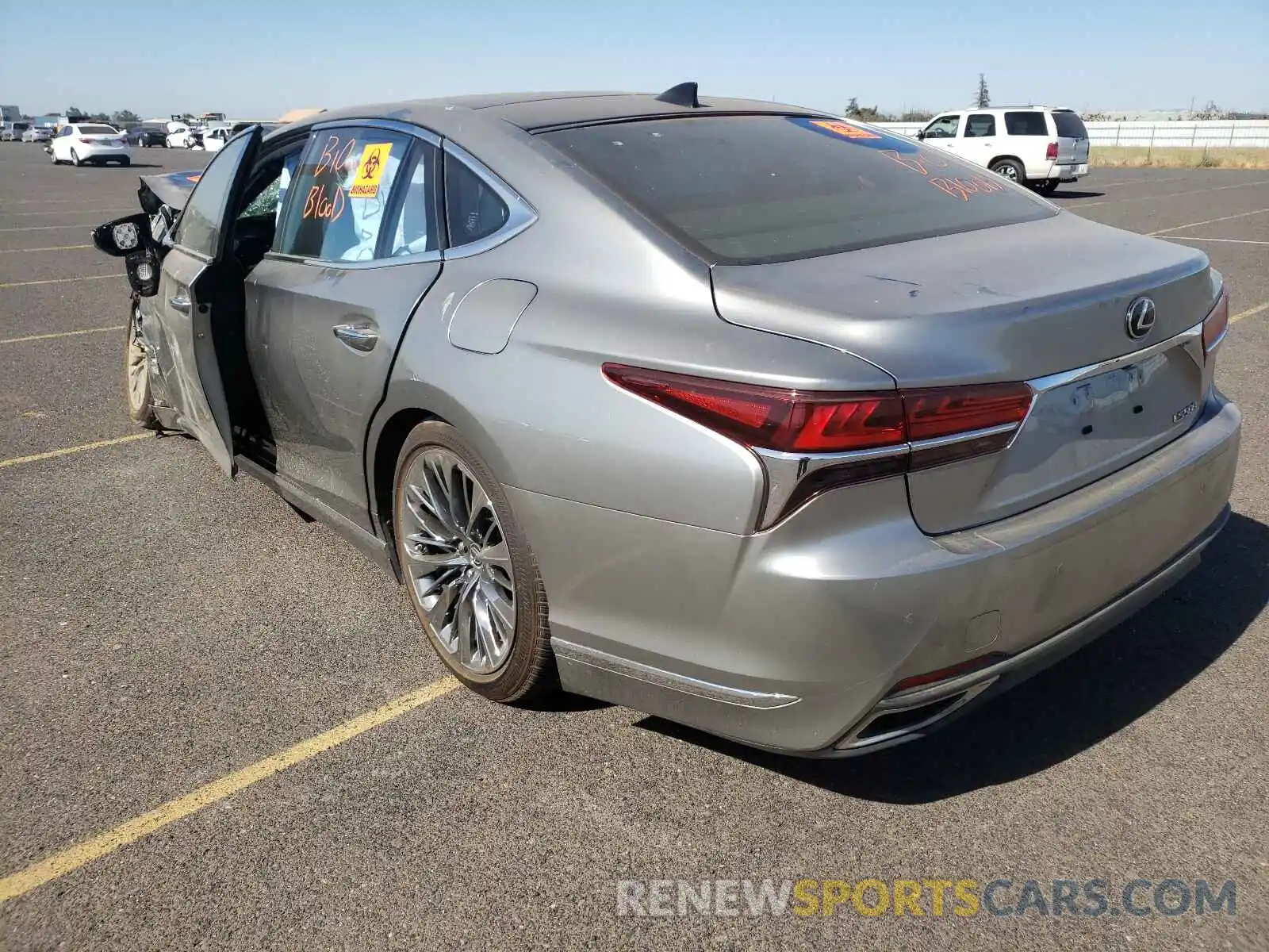 3 Photograph of a damaged car JTHB51FF8K5009366 LEXUS LS500 2019