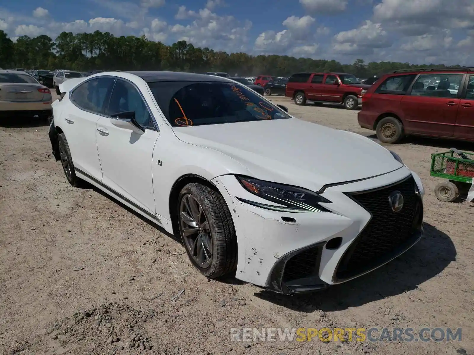 1 Photograph of a damaged car JTHB51FF9K5010199 LEXUS LS500 2019