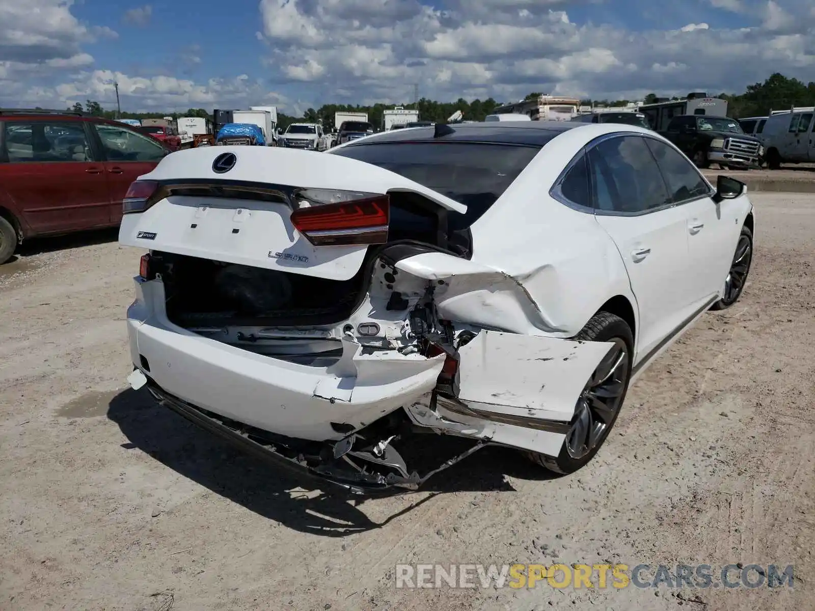 4 Photograph of a damaged car JTHB51FF9K5010199 LEXUS LS500 2019