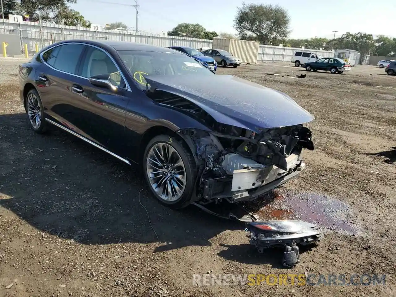 1 Photograph of a damaged car JTHB5LFF2K5009763 LEXUS LS500 2019