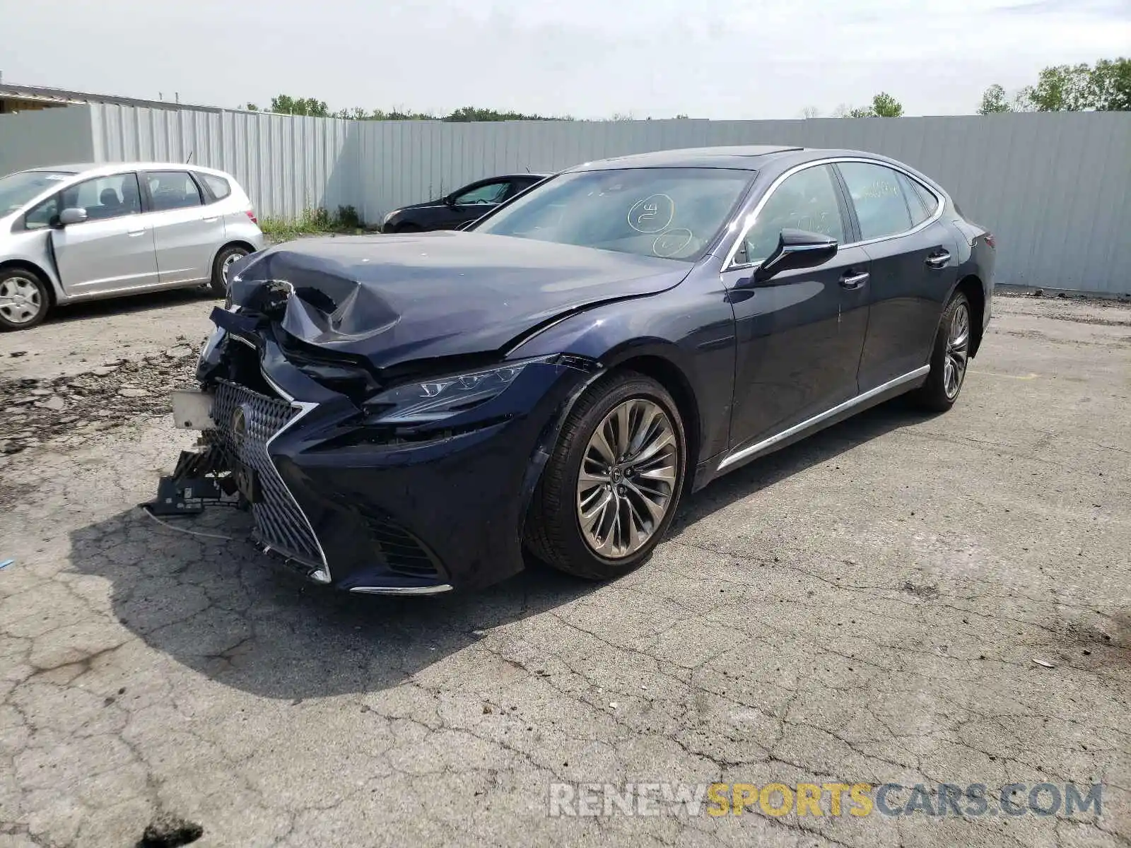 2 Photograph of a damaged car JTHC51FF0K5007261 LEXUS LS500 2019