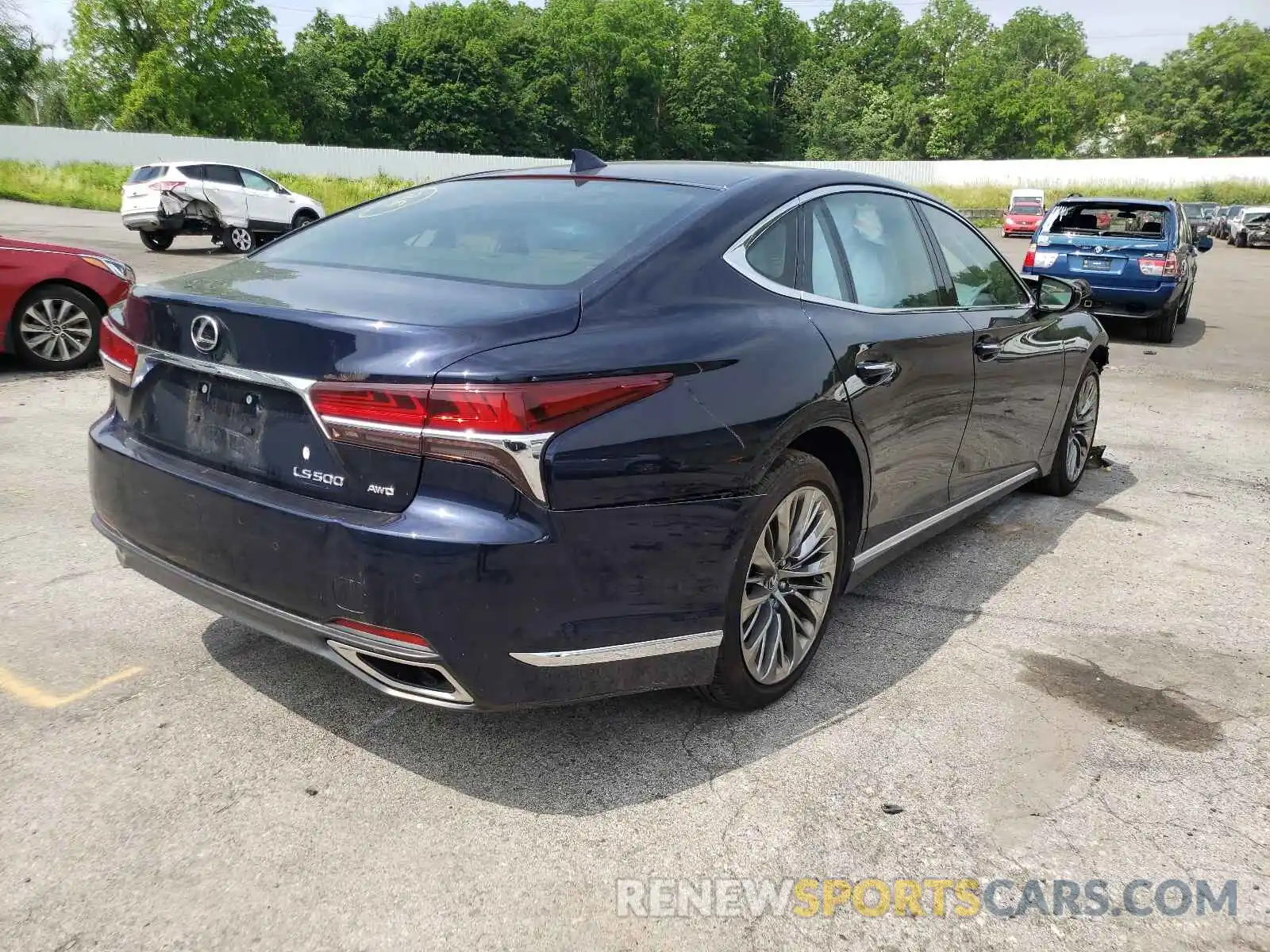 4 Photograph of a damaged car JTHC51FF0K5007261 LEXUS LS500 2019