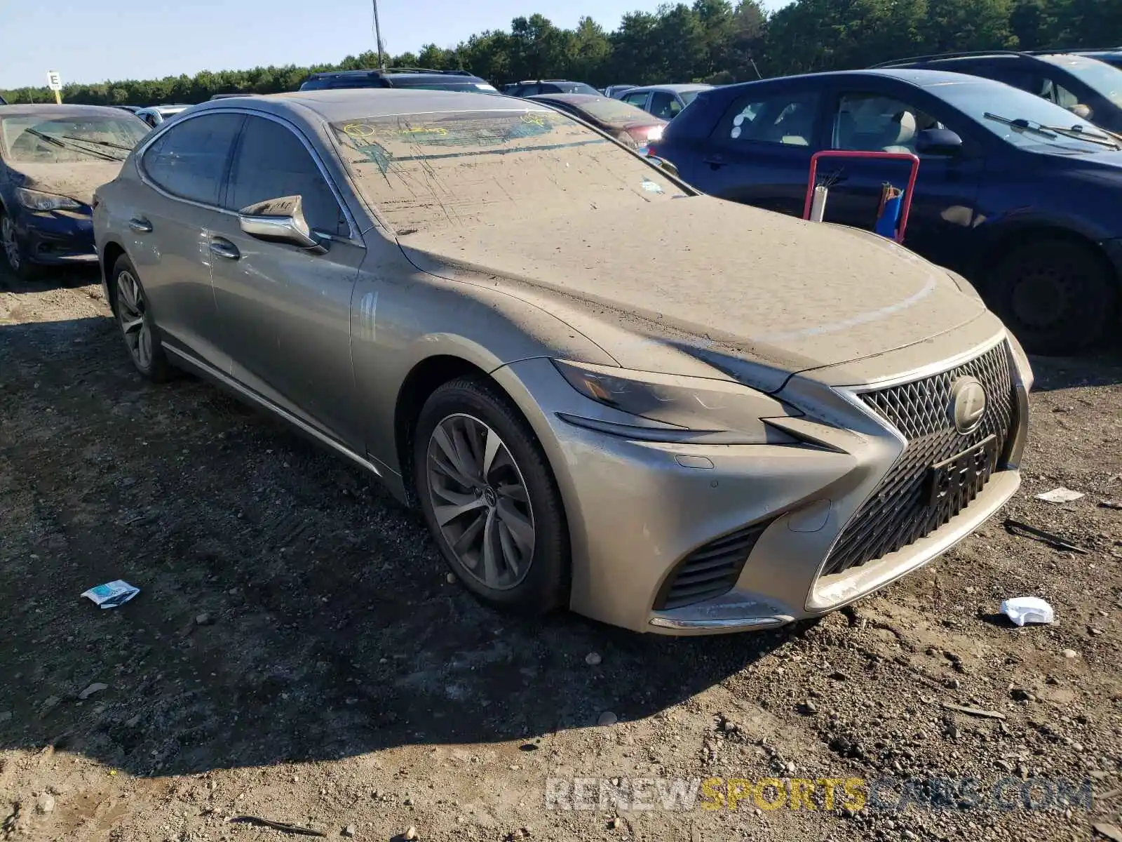 1 Photograph of a damaged car JTHC51FF2K5007164 LEXUS LS500 2019