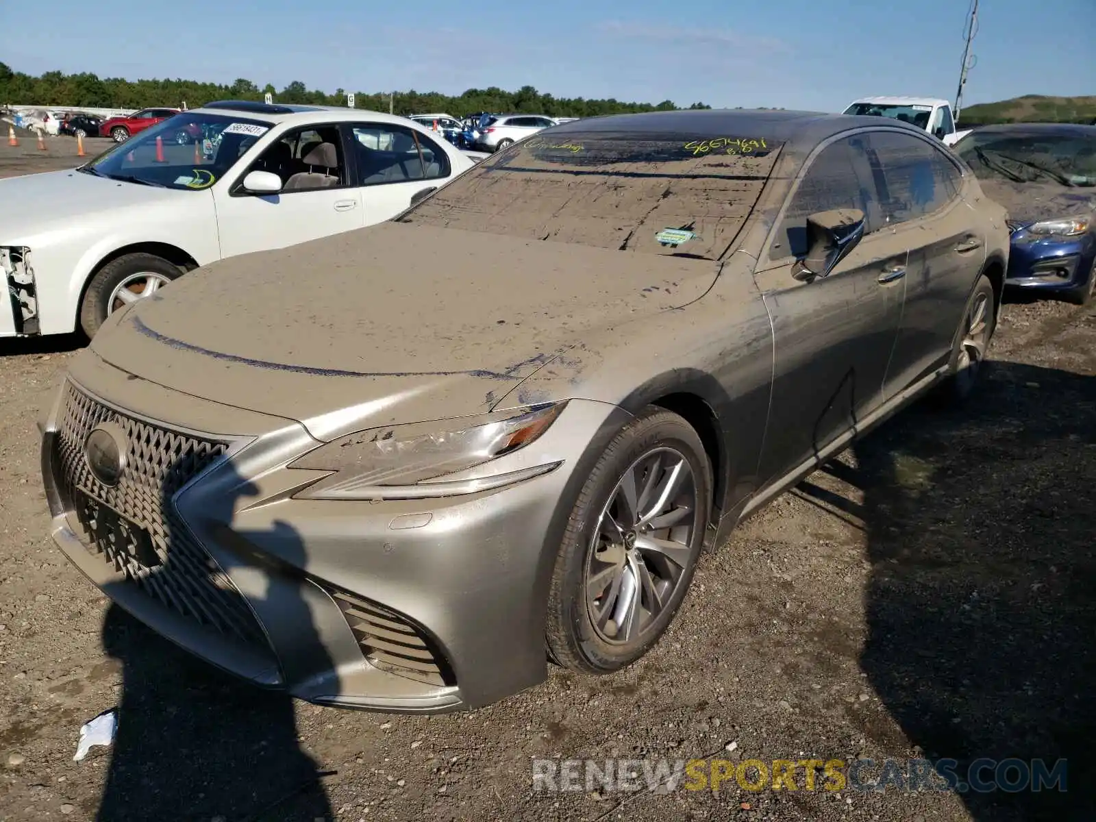 2 Photograph of a damaged car JTHC51FF2K5007164 LEXUS LS500 2019