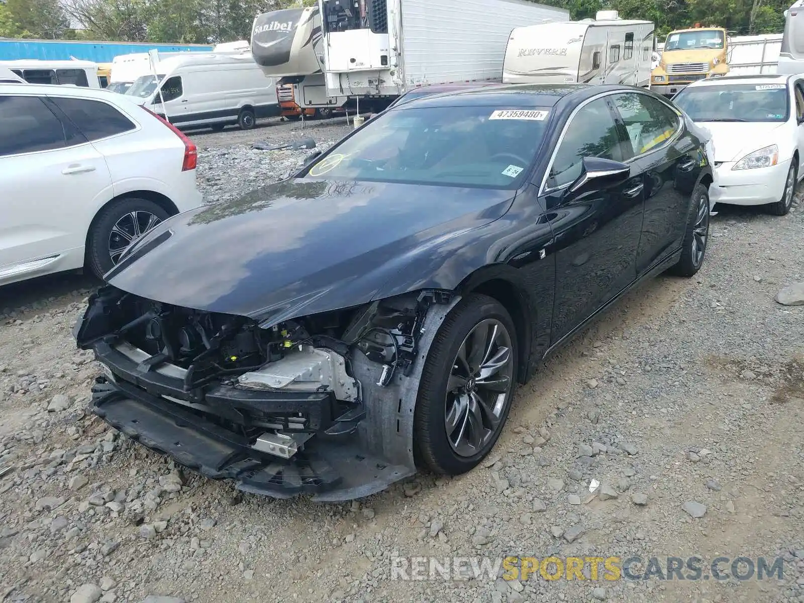 2 Photograph of a damaged car JTHC51FF4K5005612 LEXUS LS500 2019