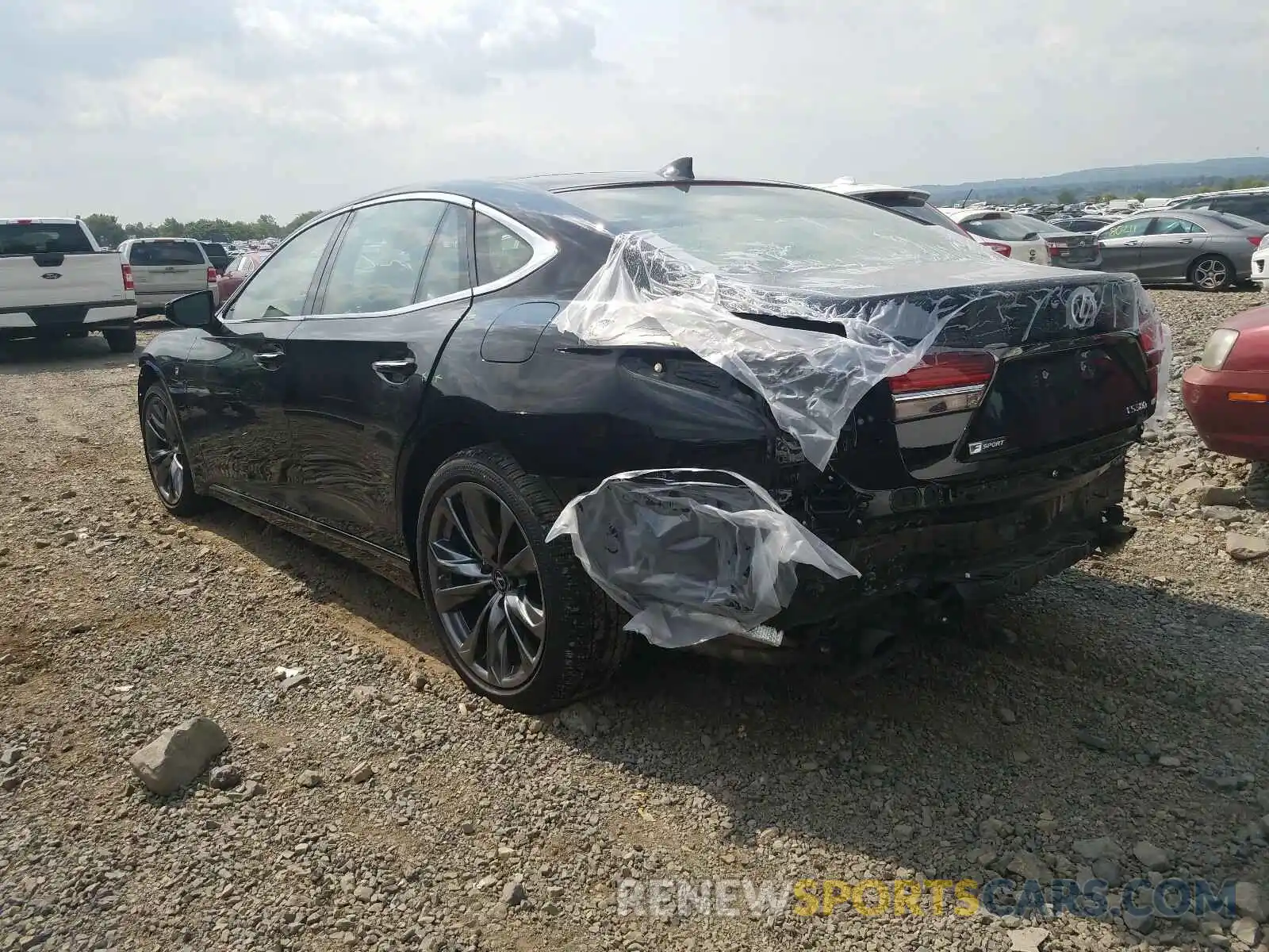 3 Photograph of a damaged car JTHC51FF4K5005612 LEXUS LS500 2019