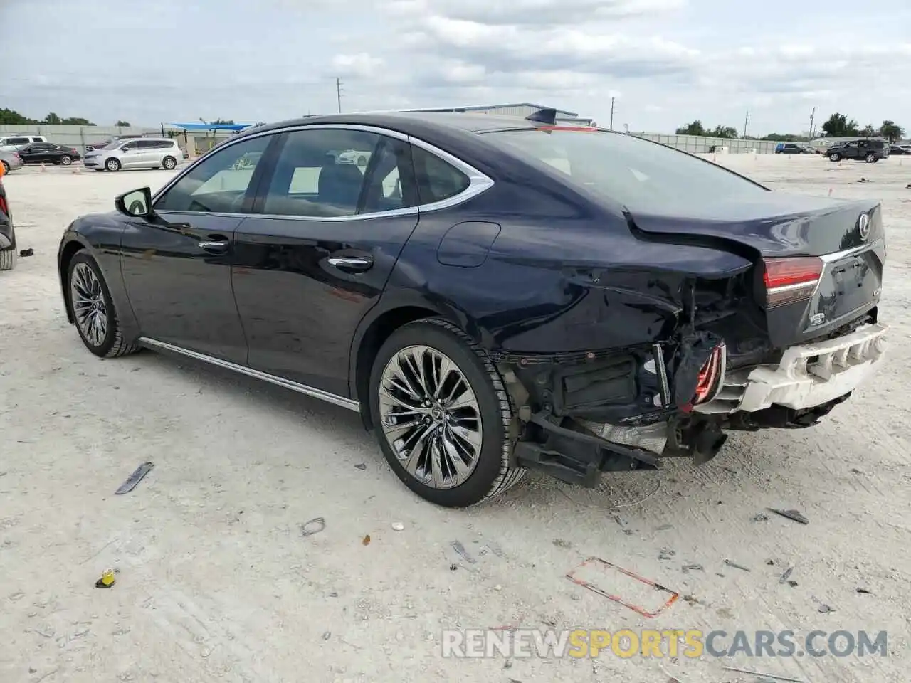 2 Photograph of a damaged car JTHC51FF4K5006341 LEXUS LS500 2019