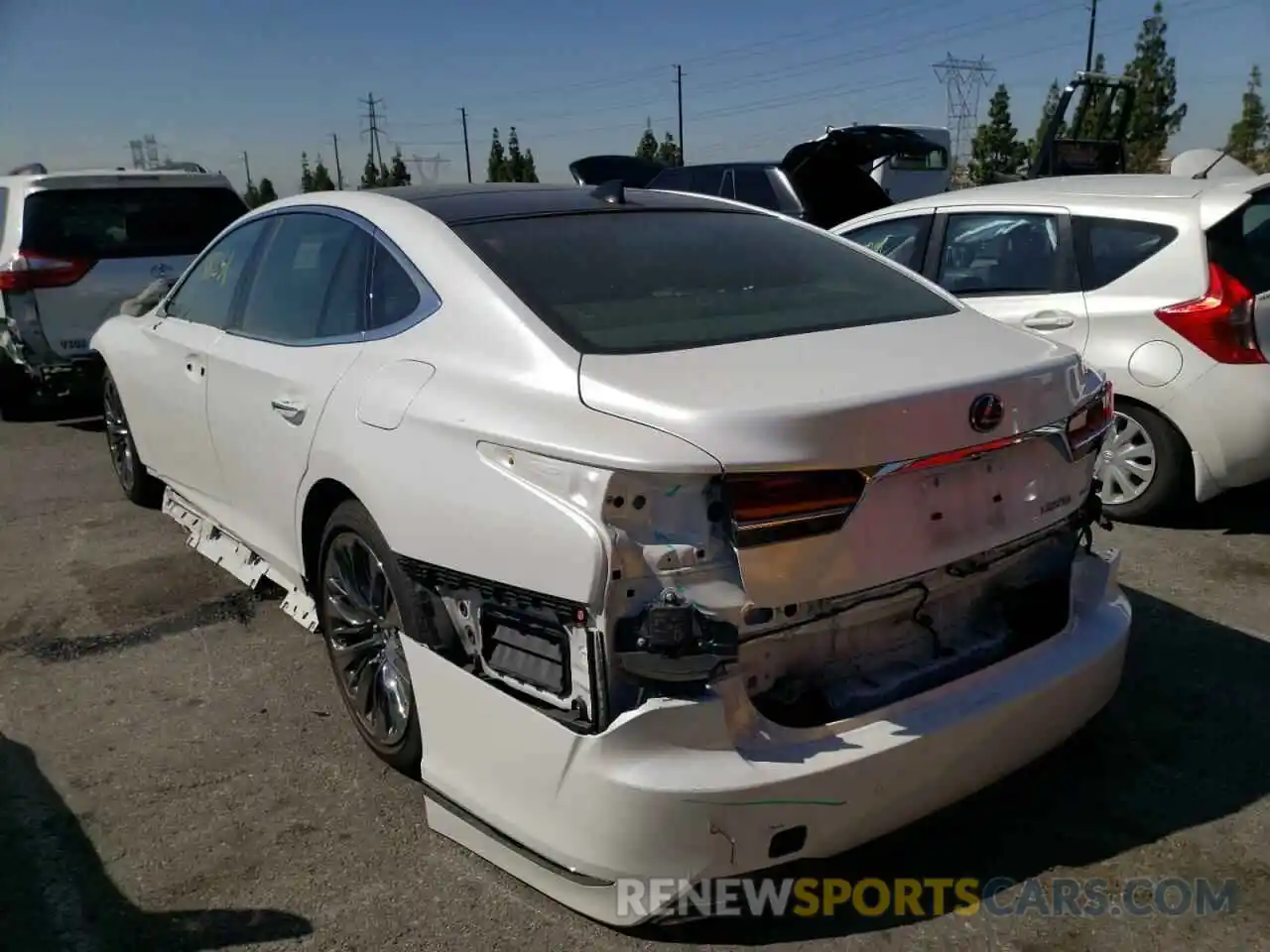 3 Photograph of a damaged car JTHC51FF8K5005726 LEXUS LS500 2019