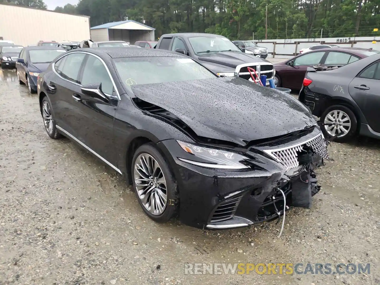 1 Photograph of a damaged car JTHC5LFF2K5007080 LEXUS LS500 2019